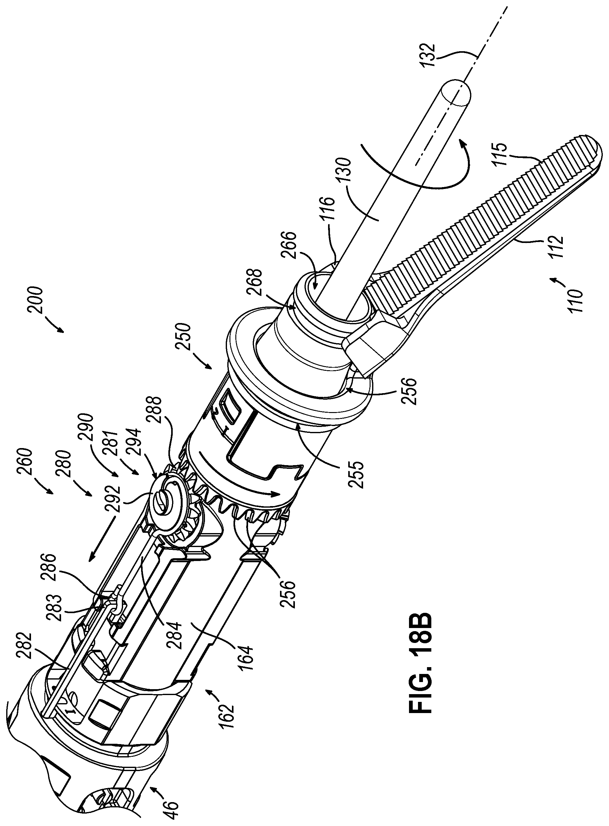 Patent US12318108 Figure 15 – Ultrasonic surgical instrument with a clamp arm clocking assembly