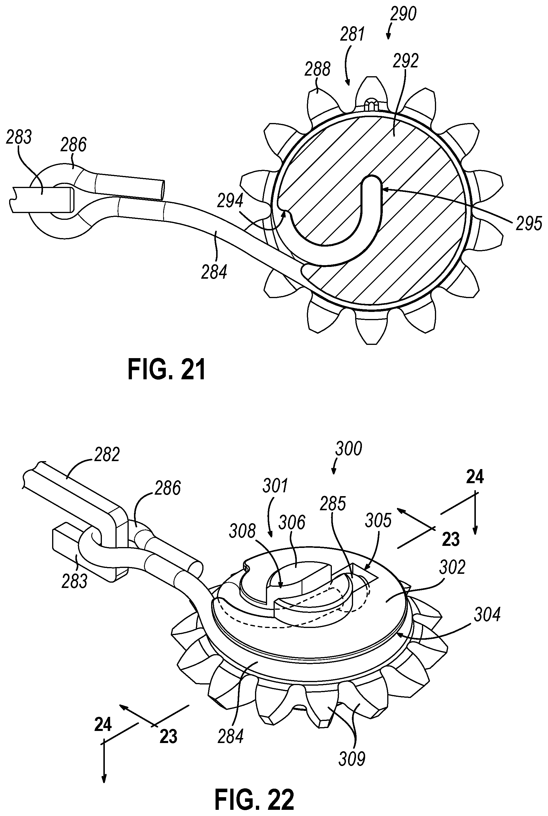 Patent US12318108 Figure 17 – Ultrasonic surgical instrument with a clamp arm clocking assembly