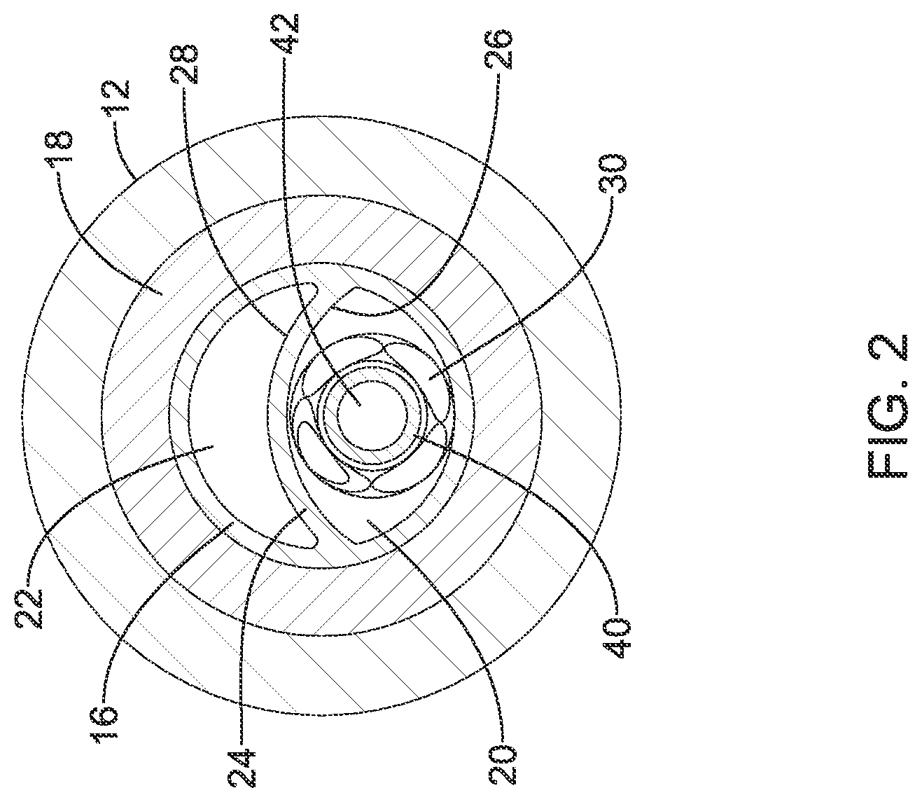 Patent US12318111 Figure 2 – Infusion lubricated atherectomy catheter