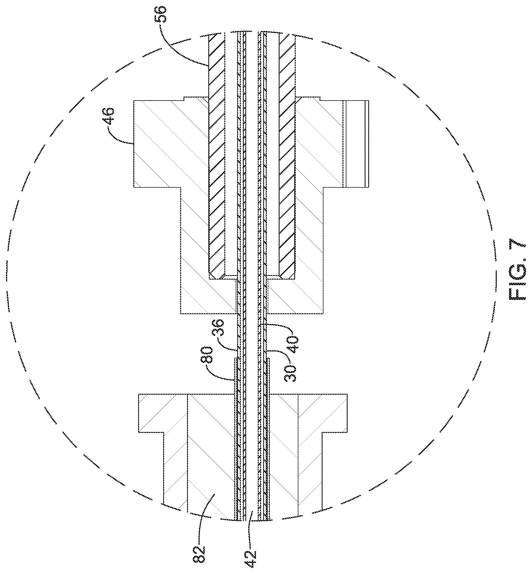 Patent US12318111 Figure 7 – Infusion lubricated atherectomy catheter