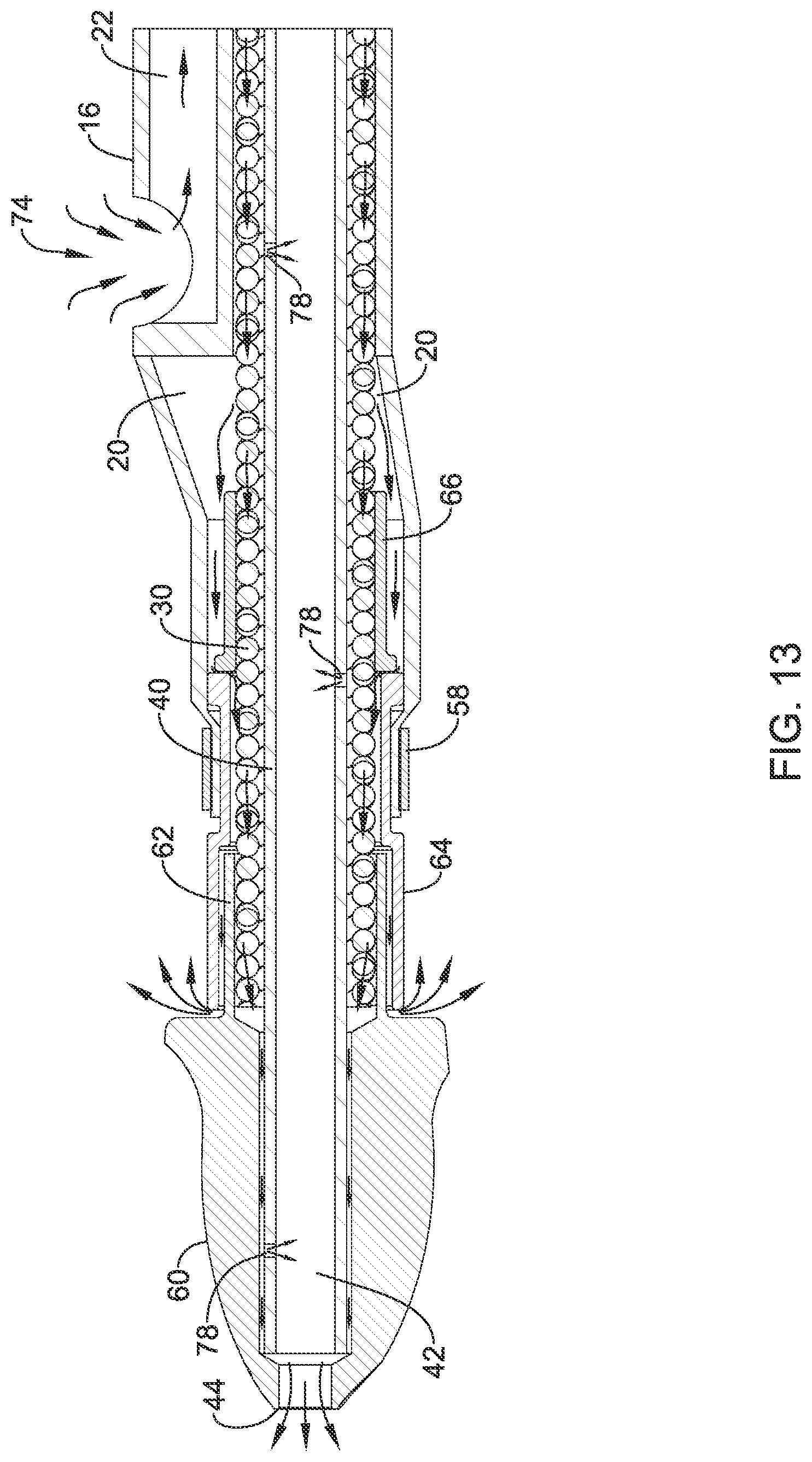 Patent US12318111 Figure 13 – Infusion lubricated atherectomy catheter