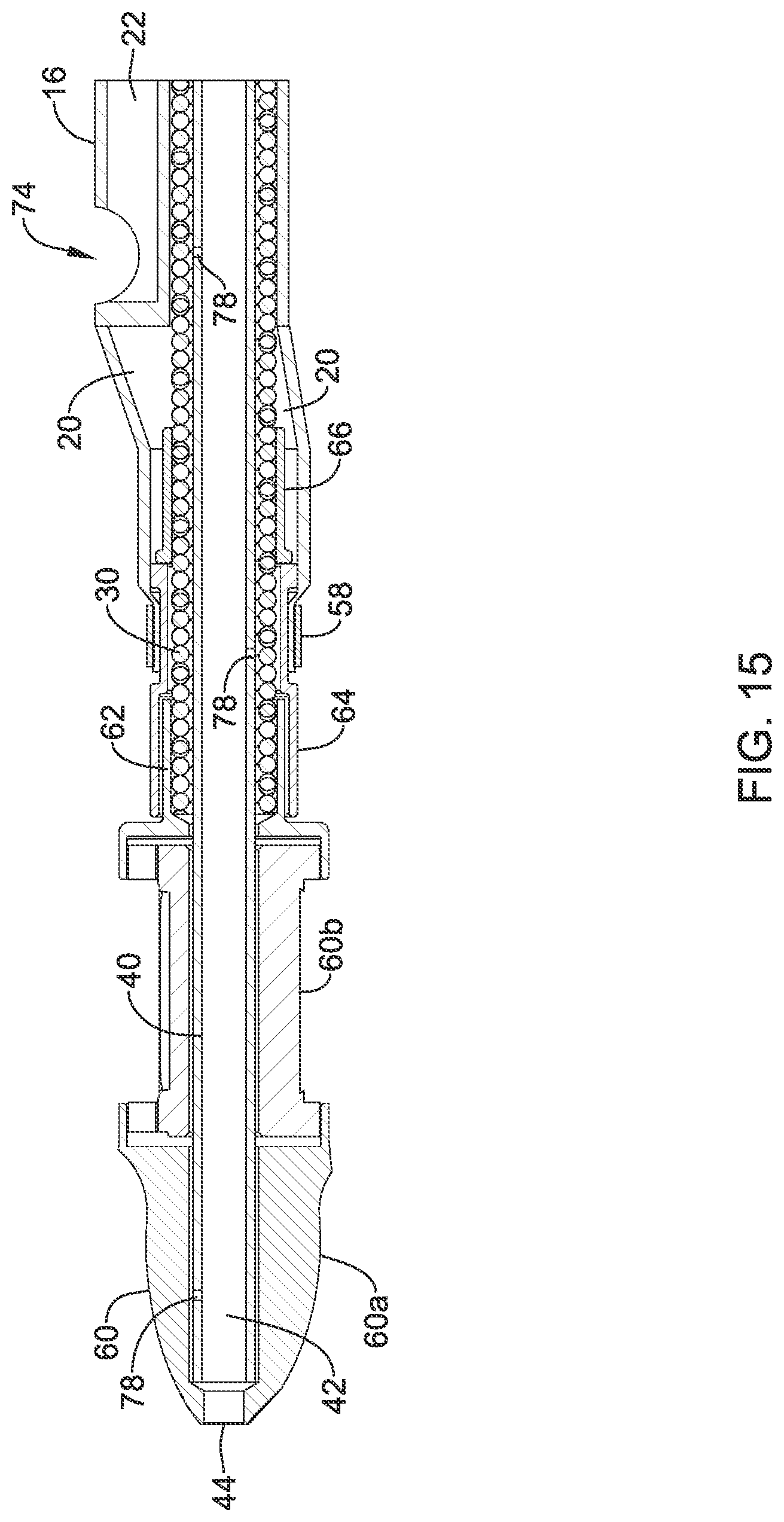 Patent US12318111 Figure 15 – Infusion lubricated atherectomy catheter