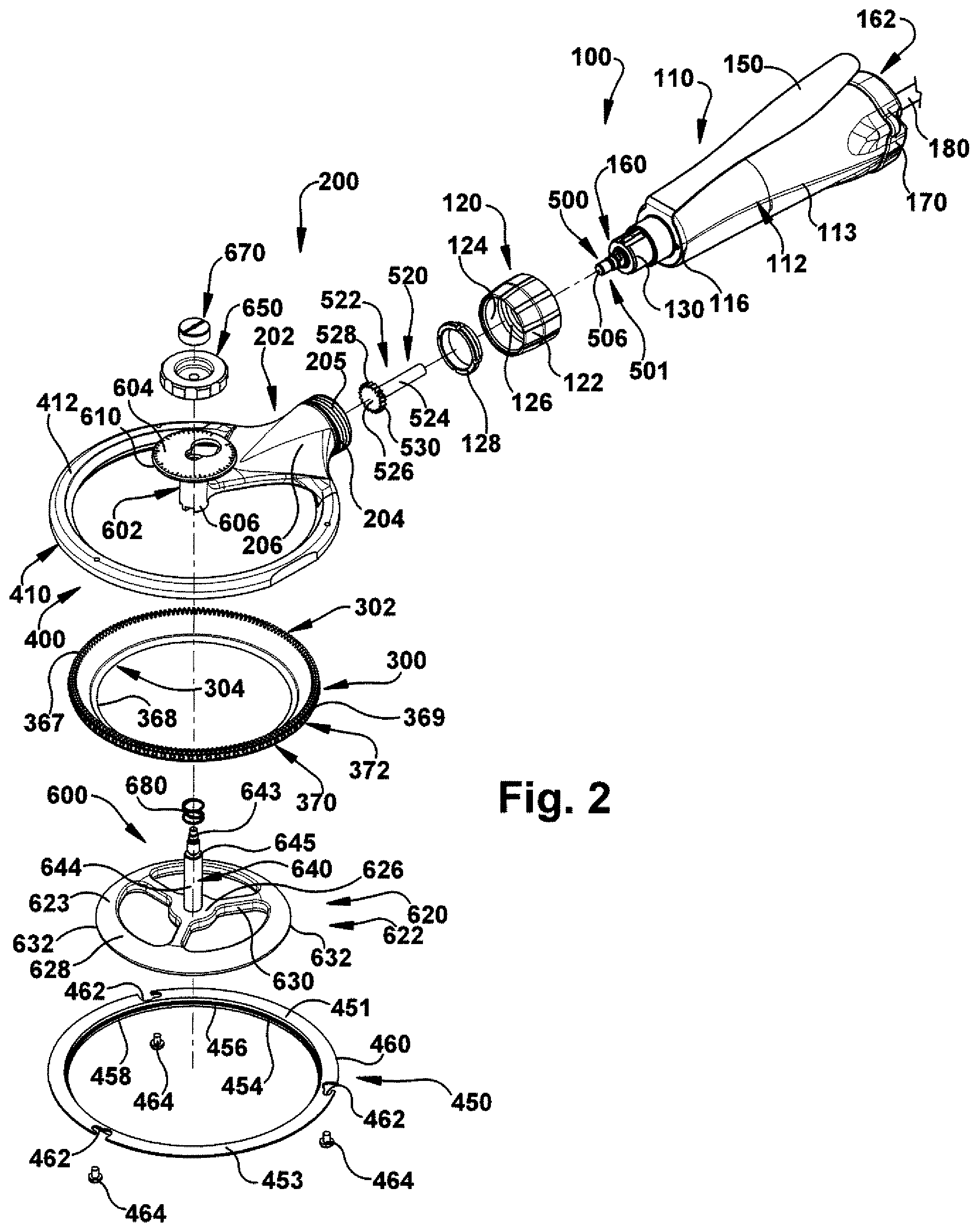 Patent US12318113 Figure 2 – Power operated dermatome with shielded rotary knife blade