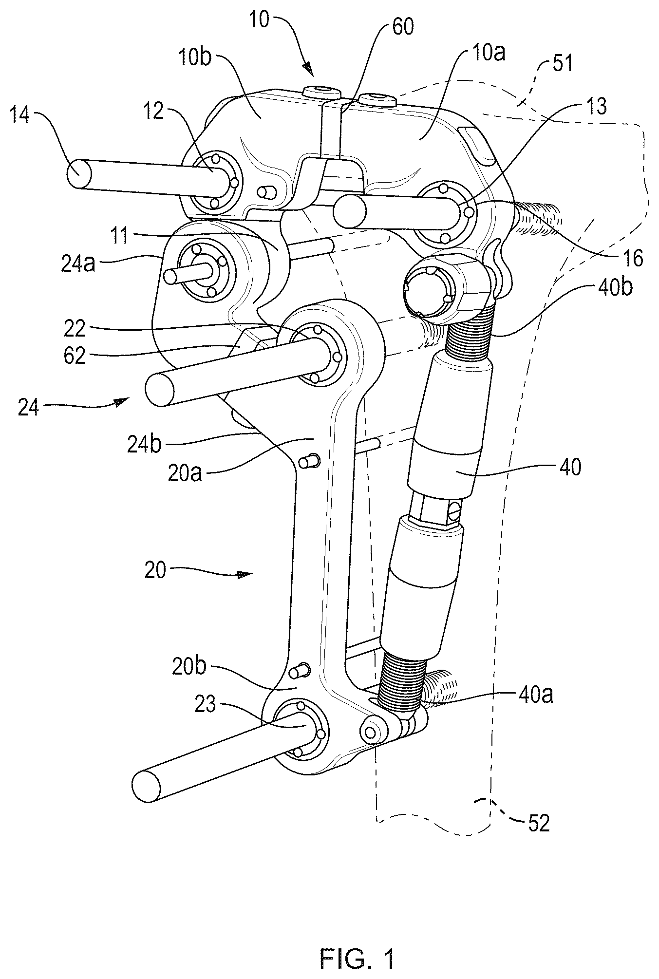 Patent US12318118 Figure 1 – Adjustable external fixator and fixator kit for angle correction of a bone