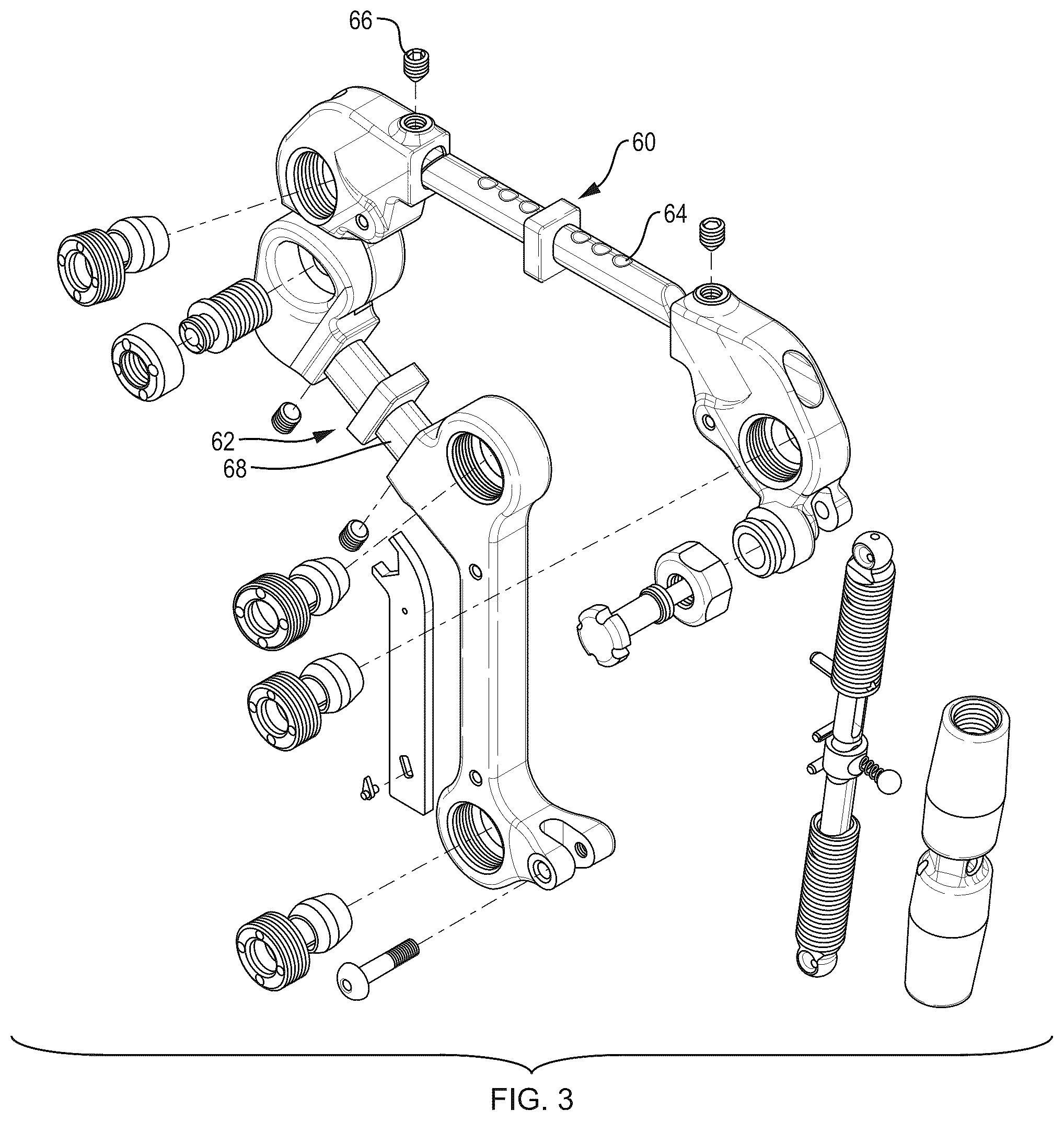 Patent US12318118 Figure 3 – Adjustable external fixator and fixator kit for angle correction of a bone
