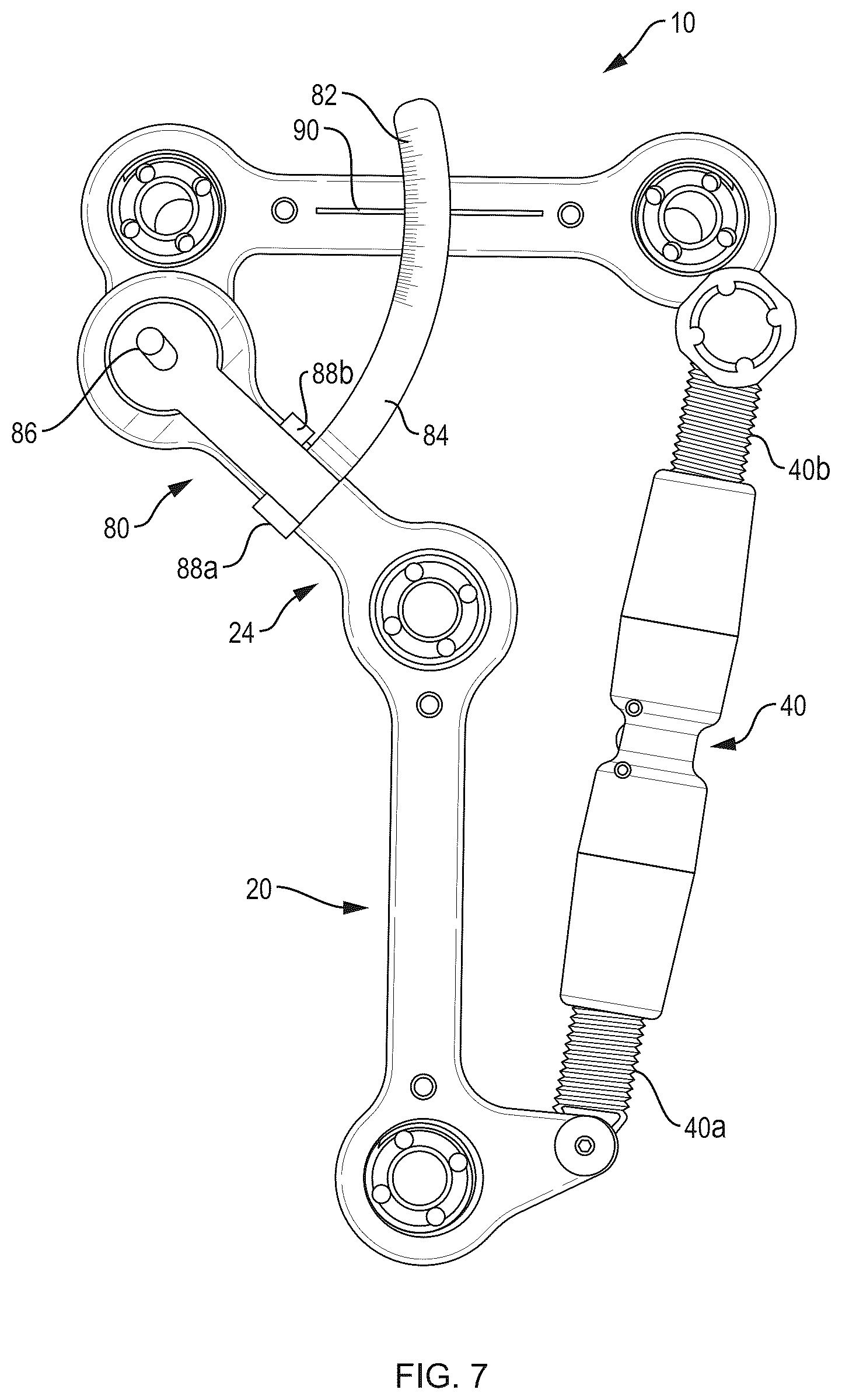 Patent US12318118 Figure 7 – Adjustable external fixator and fixator kit for angle correction of a bone
