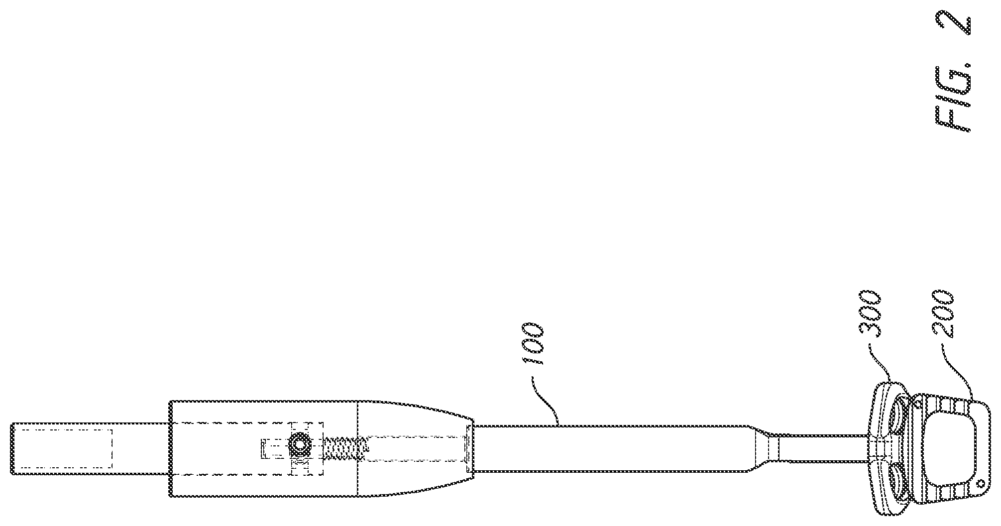 Patent US12318123 Figure 2 – Cervical plate and inserter