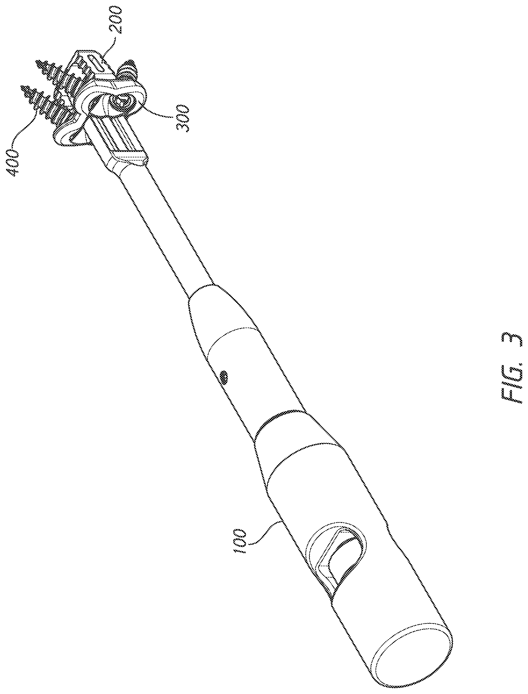 Patent US12318123 Figure 3 – Cervical plate and inserter