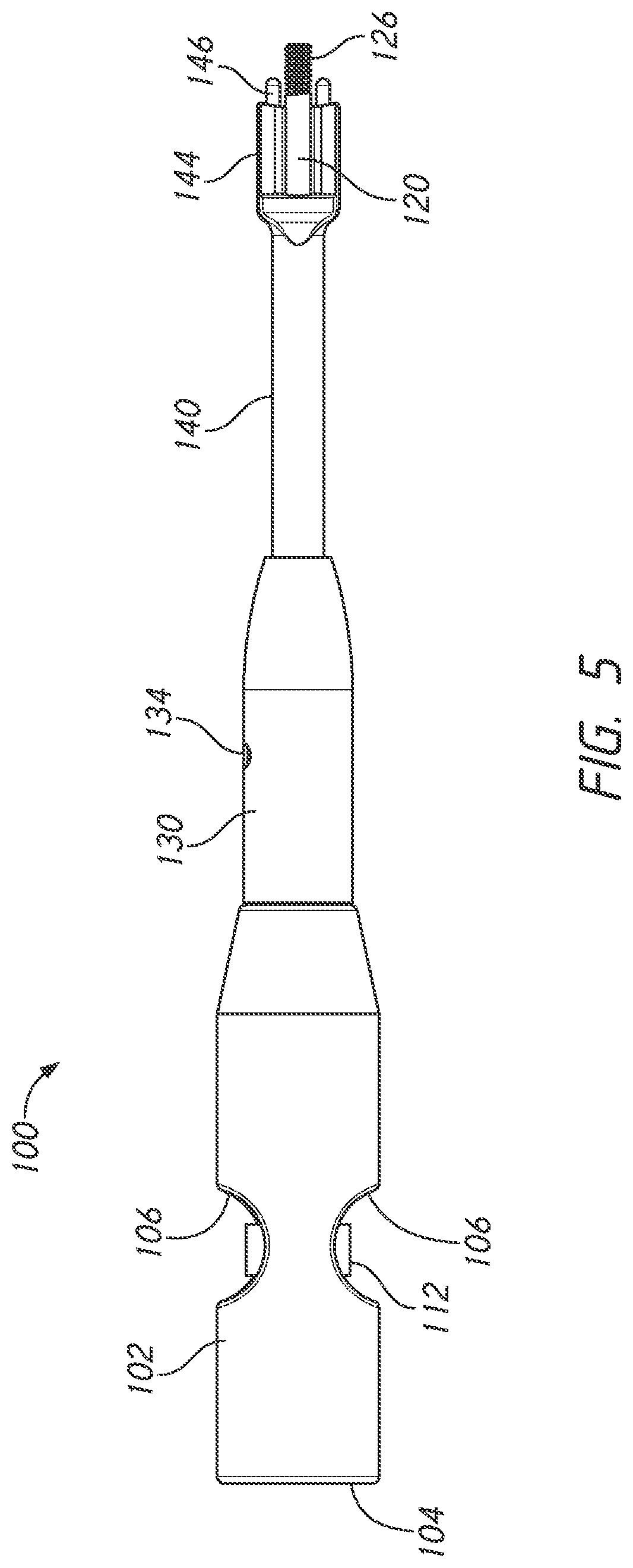 Patent US12318123 Figure 5 – Cervical plate and inserter