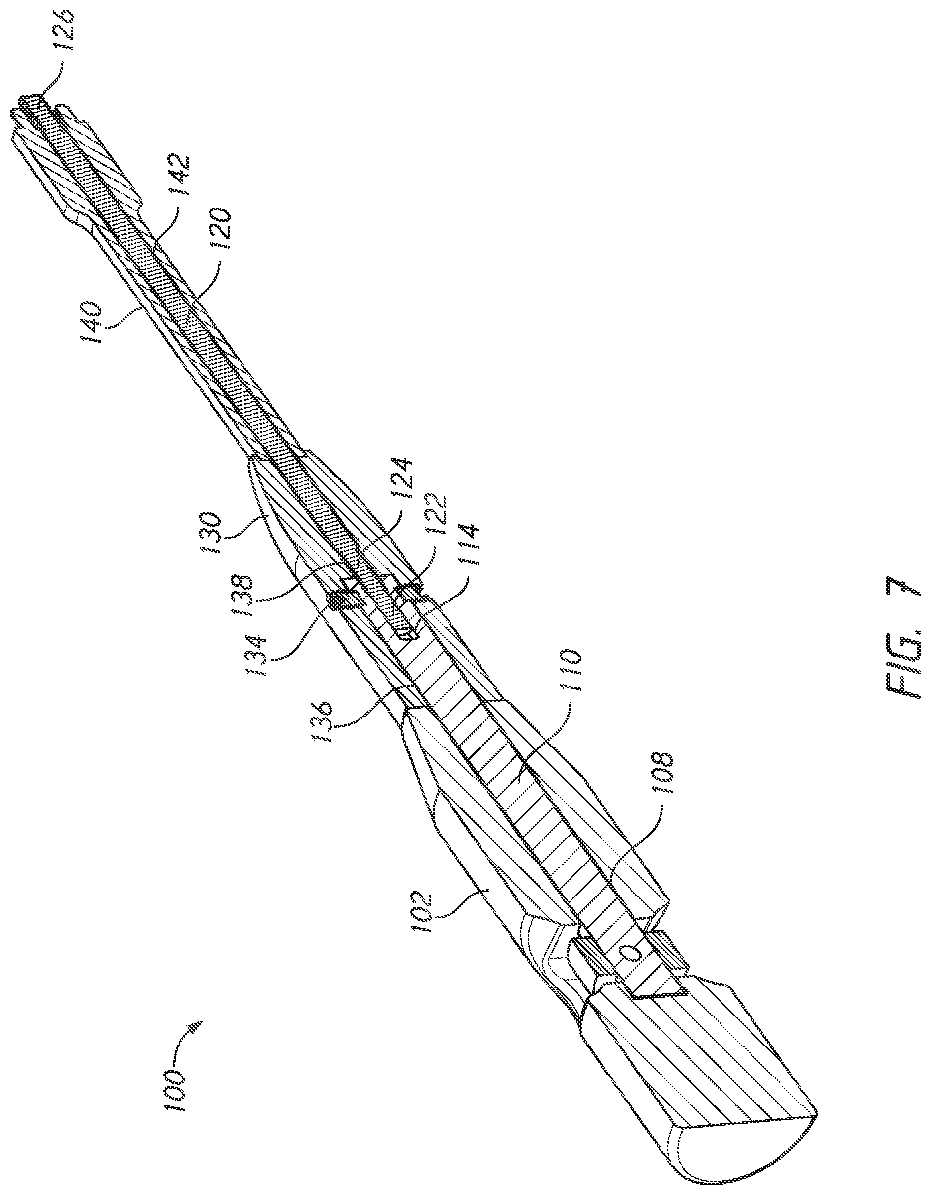 Patent US12318123 Figure 7 – Cervical plate and inserter