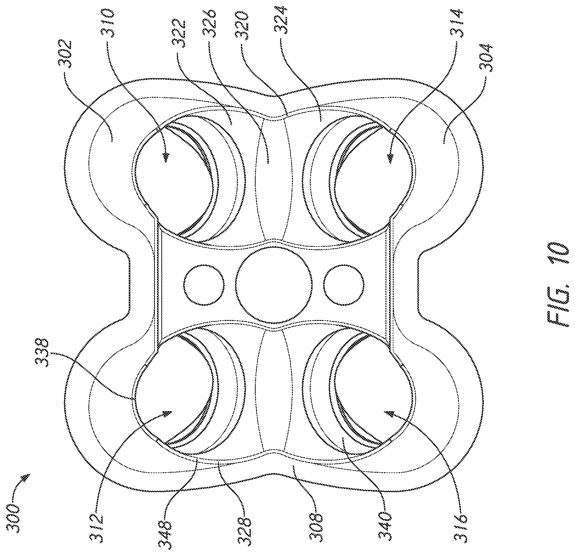 Patent US12318123 Figure 10 – Cervical plate and inserter