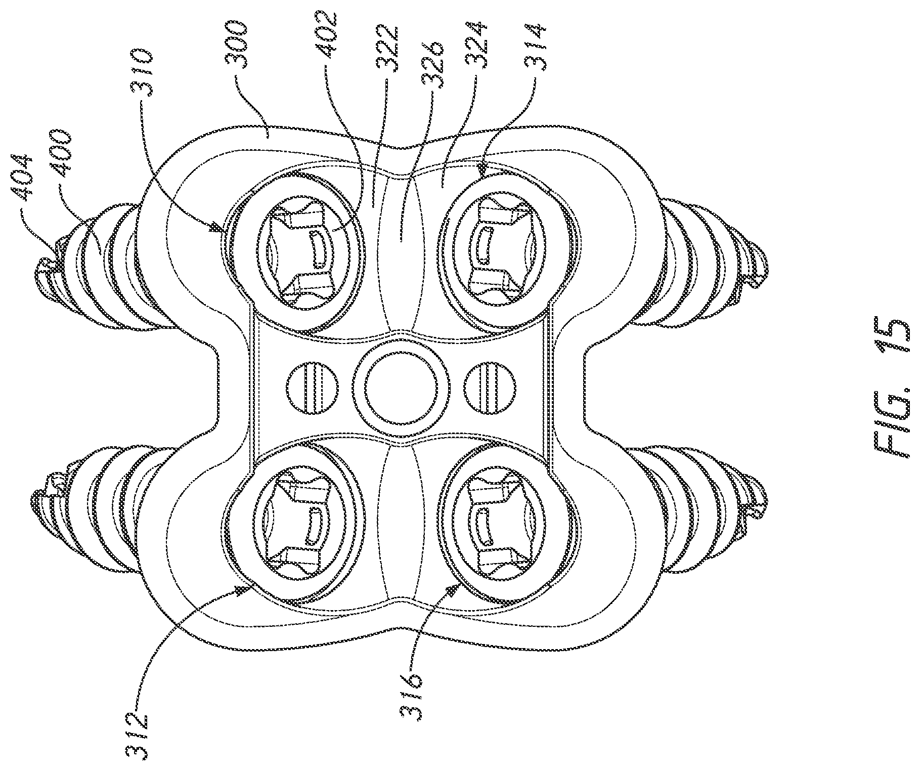 Patent US12318123 Figure 15 – Cervical plate and inserter