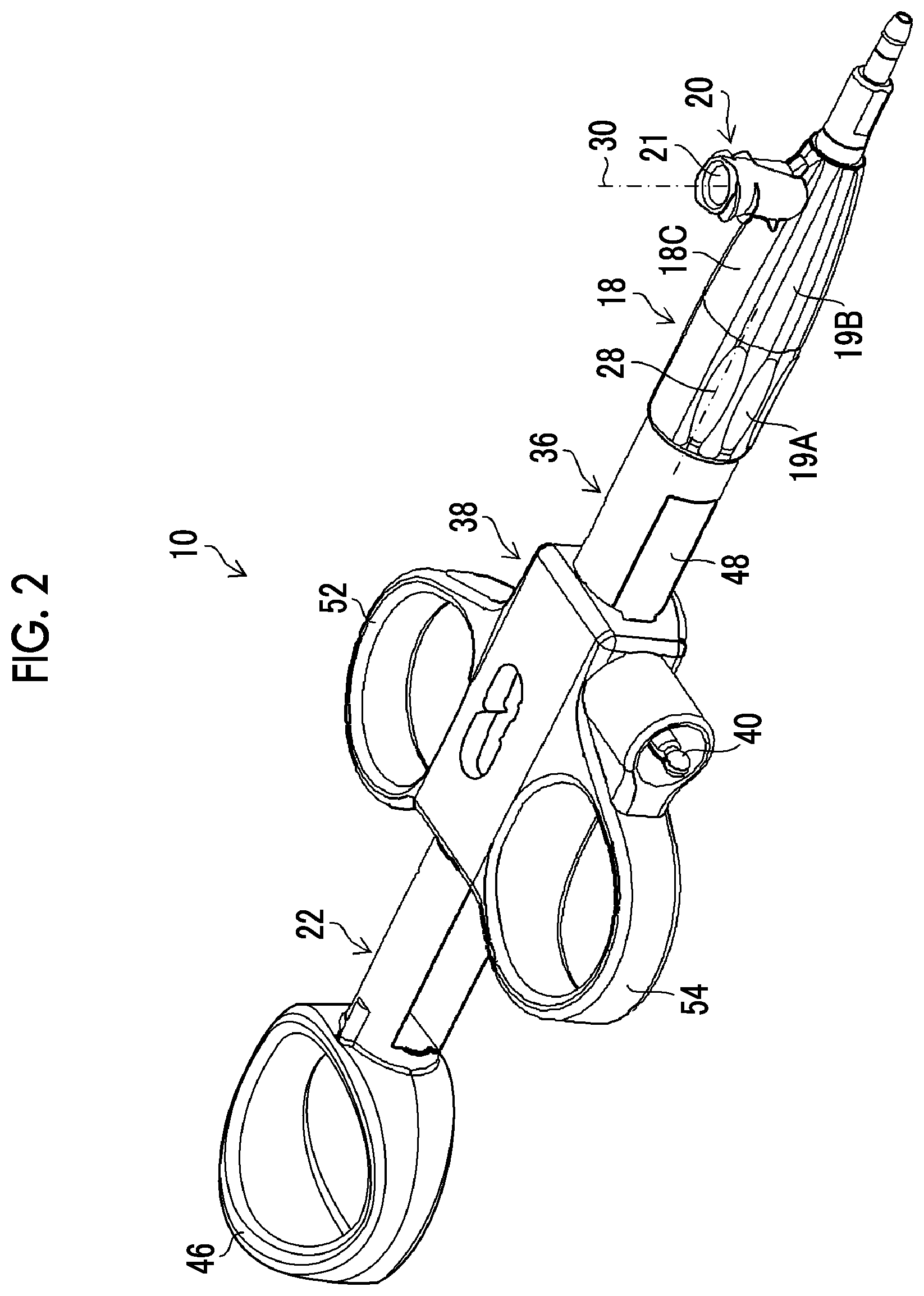 Patent US12318127 Figure 2 – Endoscope treatment tool