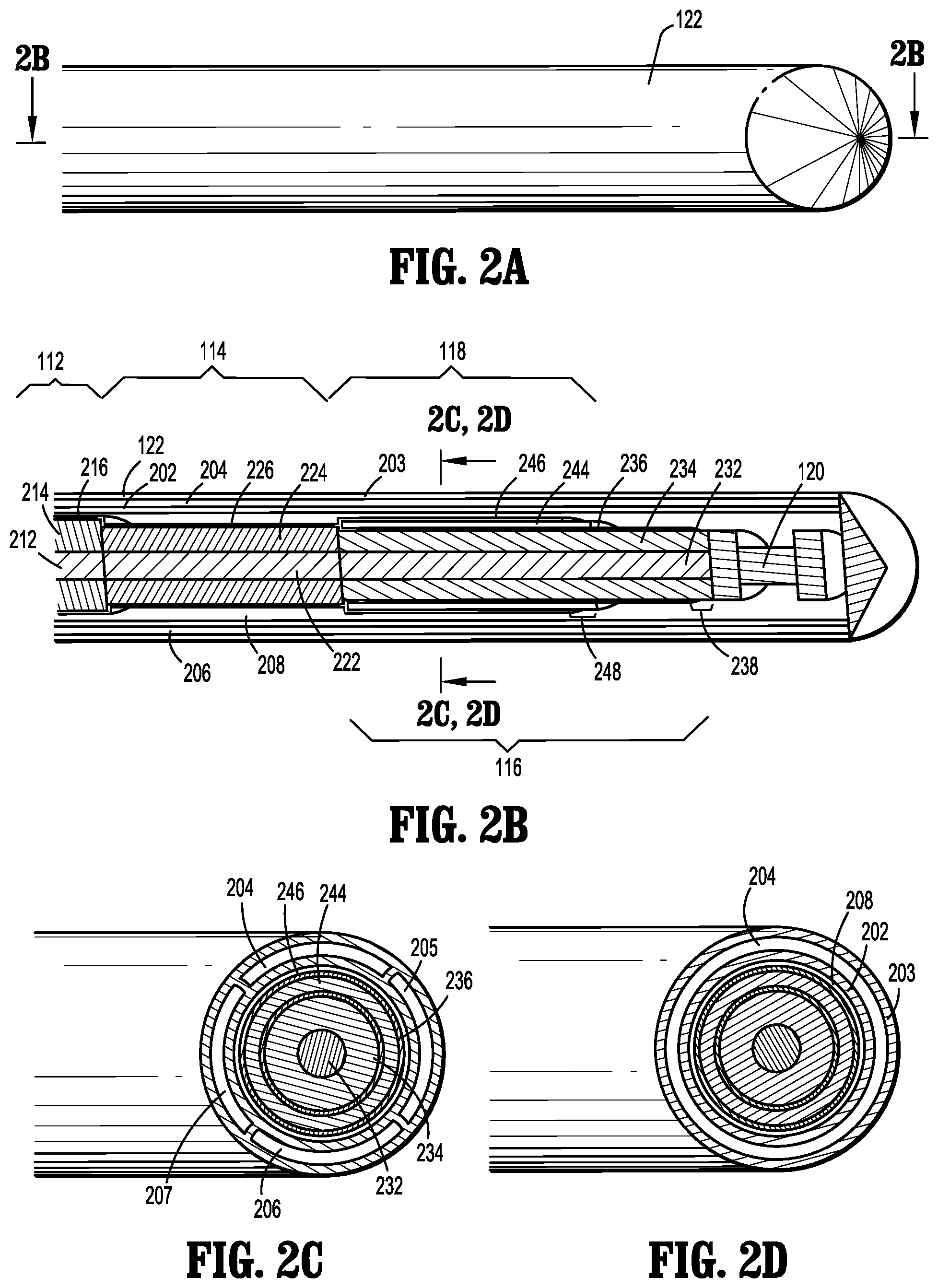 Patent US12318135 Figure 2 – Step-down coaxial microwave ablation applicators and methods for manufacturing same