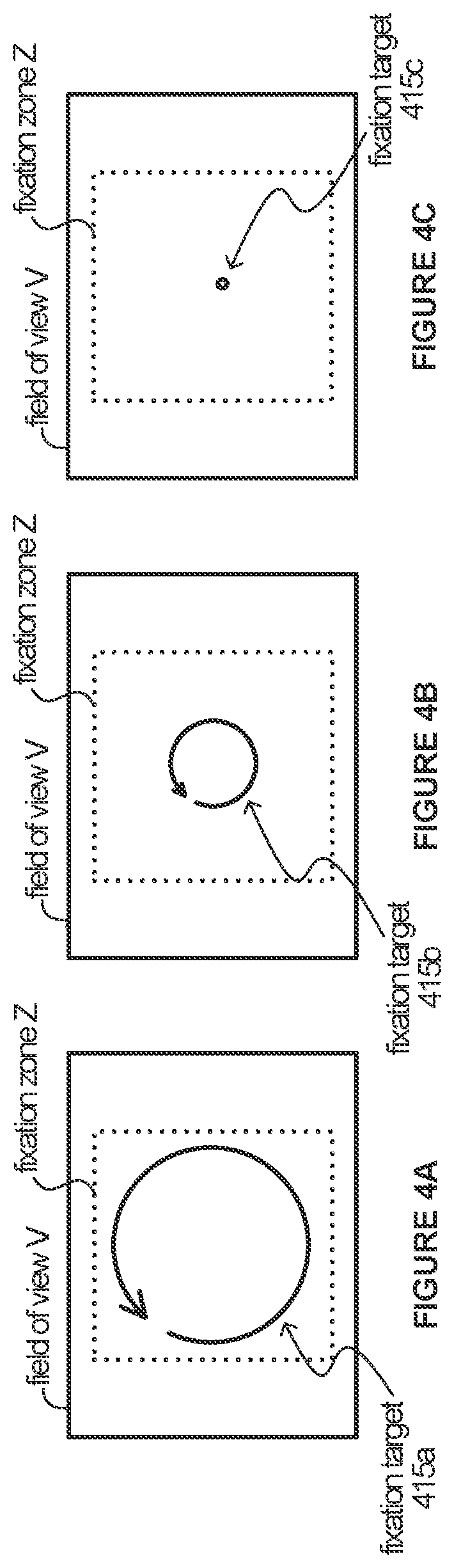 Patent US12318142 Figure 5 – Active visual alignment stimuli in fundus photography