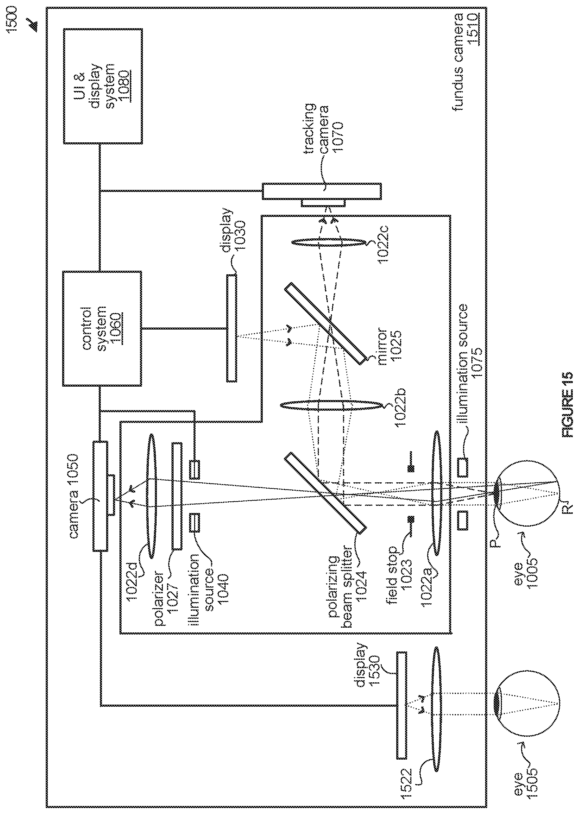 Patent US12318142 Figure 17 – Active visual alignment stimuli in fundus photography