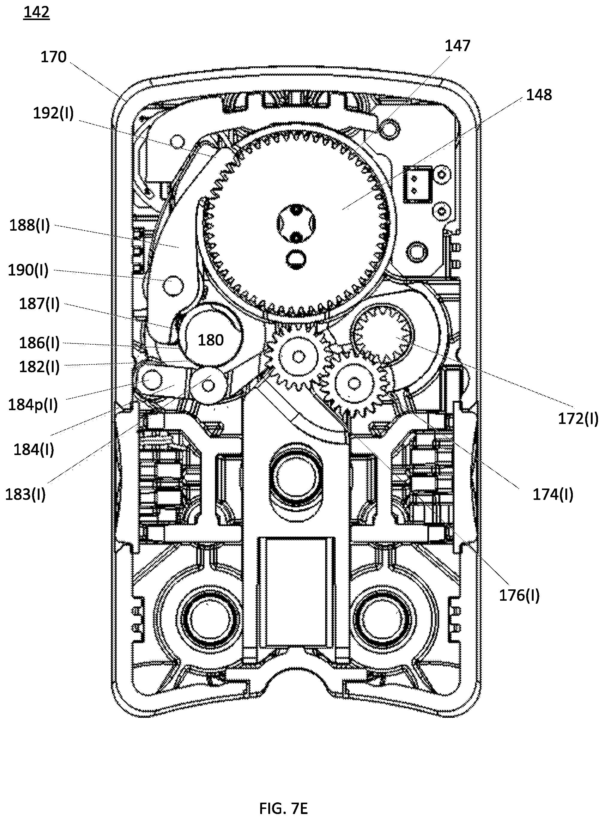 Patent US12318155 Figure 9 – Surgical instrument with shiftable transmission