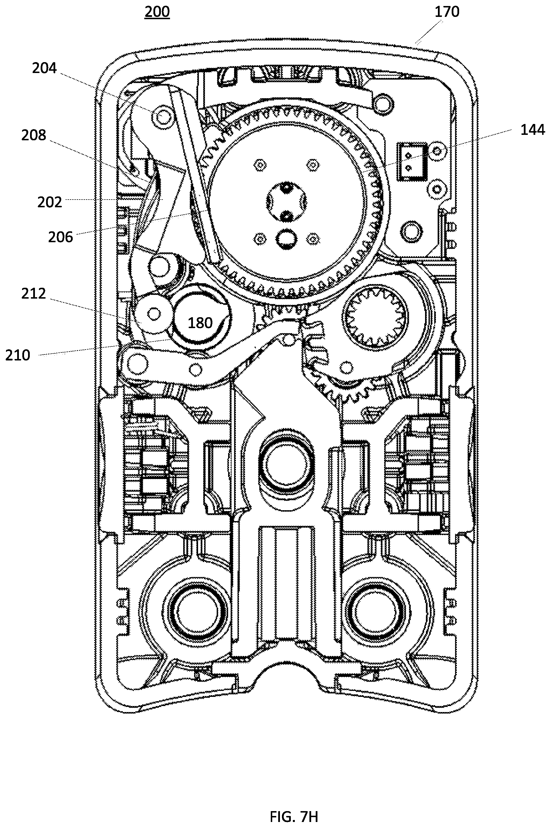 Patent US12318155 Figure 12 – Surgical instrument with shiftable transmission