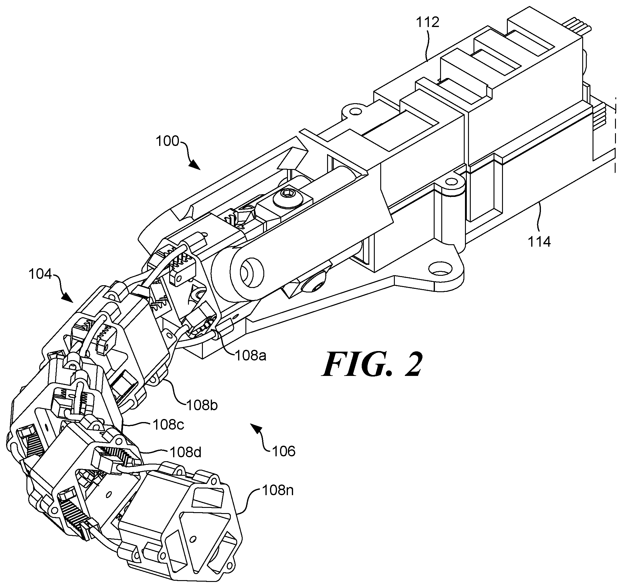 Patent US12318156 Figure 2 – Extensible continuum manipulator