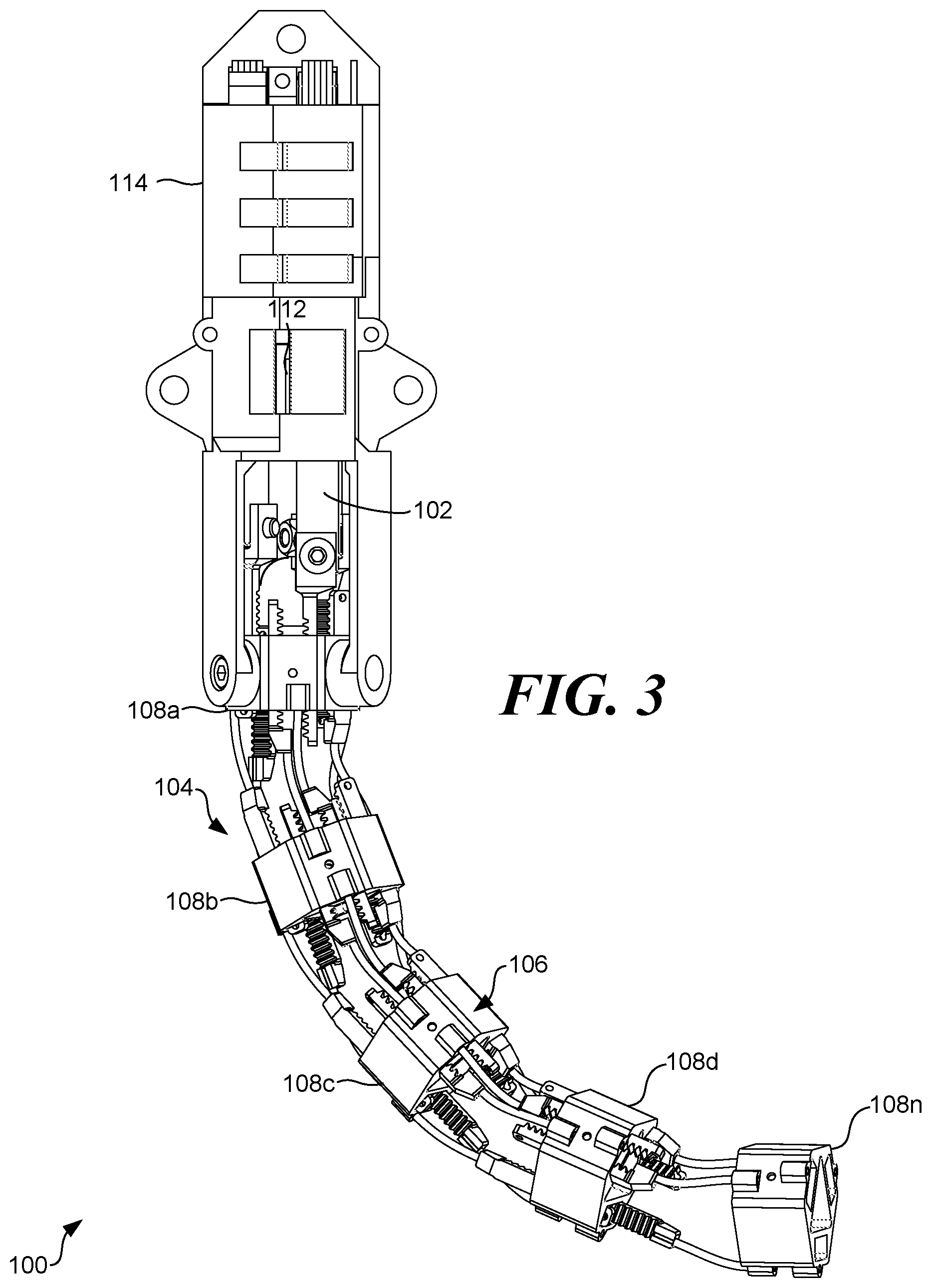 Patent US12318156 Figure 3 – Extensible continuum manipulator