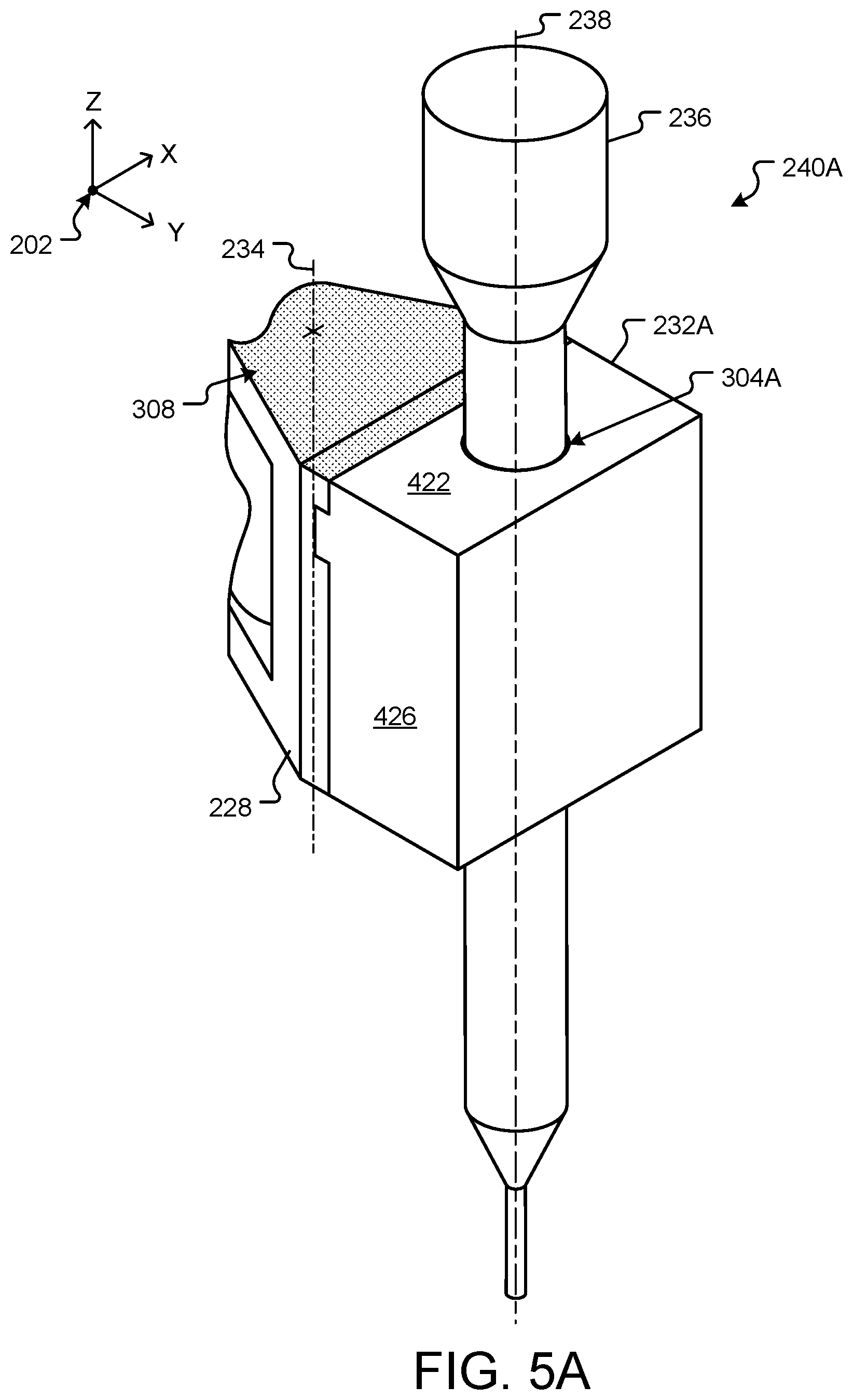 Patent US12318157 Figure 5 – Multiple end effector interfaces coupled with different kinematics