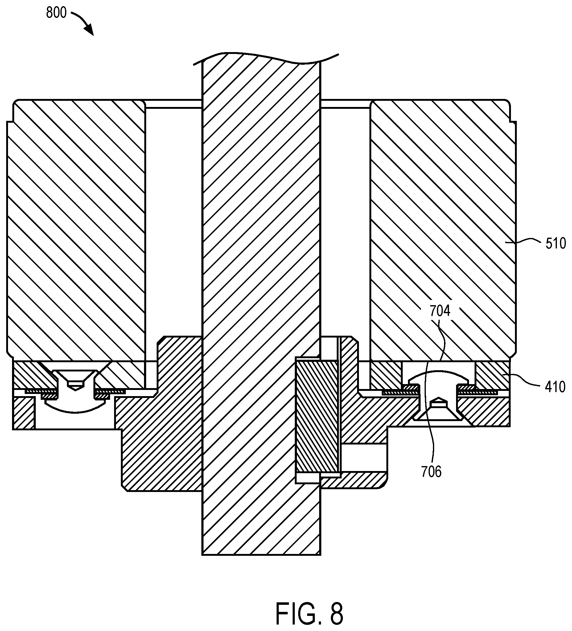 Patent US12318163 Figure 8 – Strain wave gearing with input to output braking