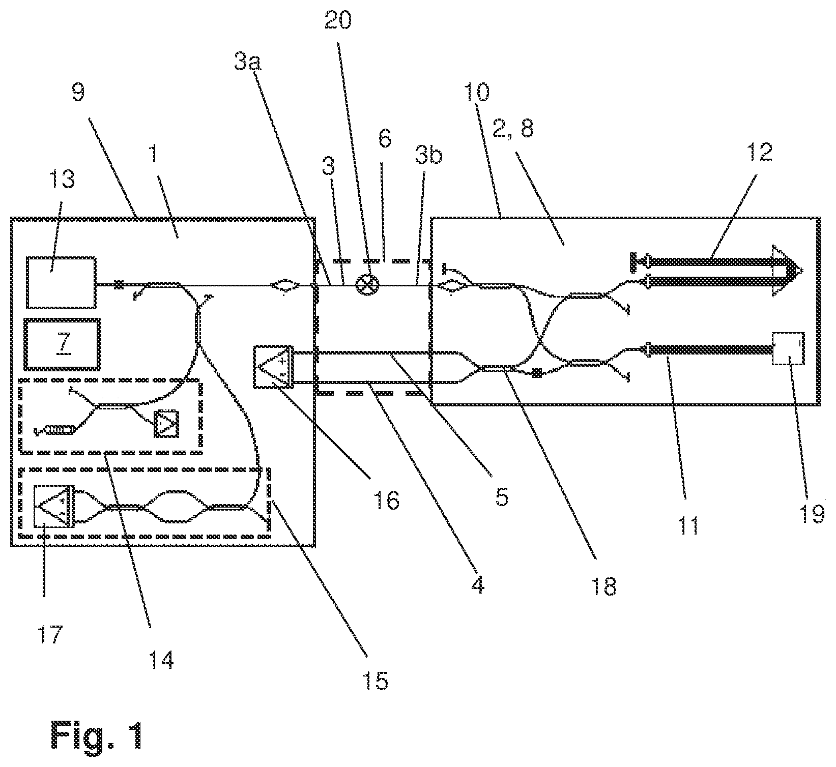 Patent US12318167 Figure 1 – Assembly for carrying out an optical coherence tomography