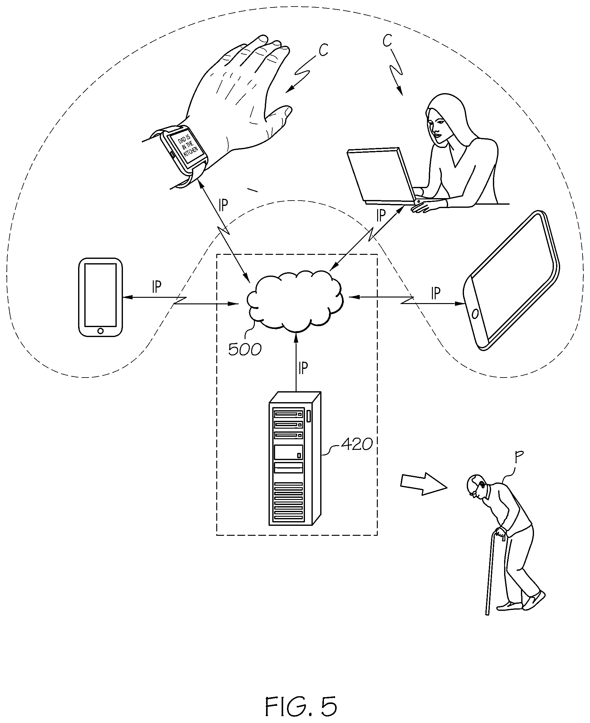 Patent US12318173 Figure 13 – Wearable electronic device and system for tracking location and identifying changes in salient indicators of patient health