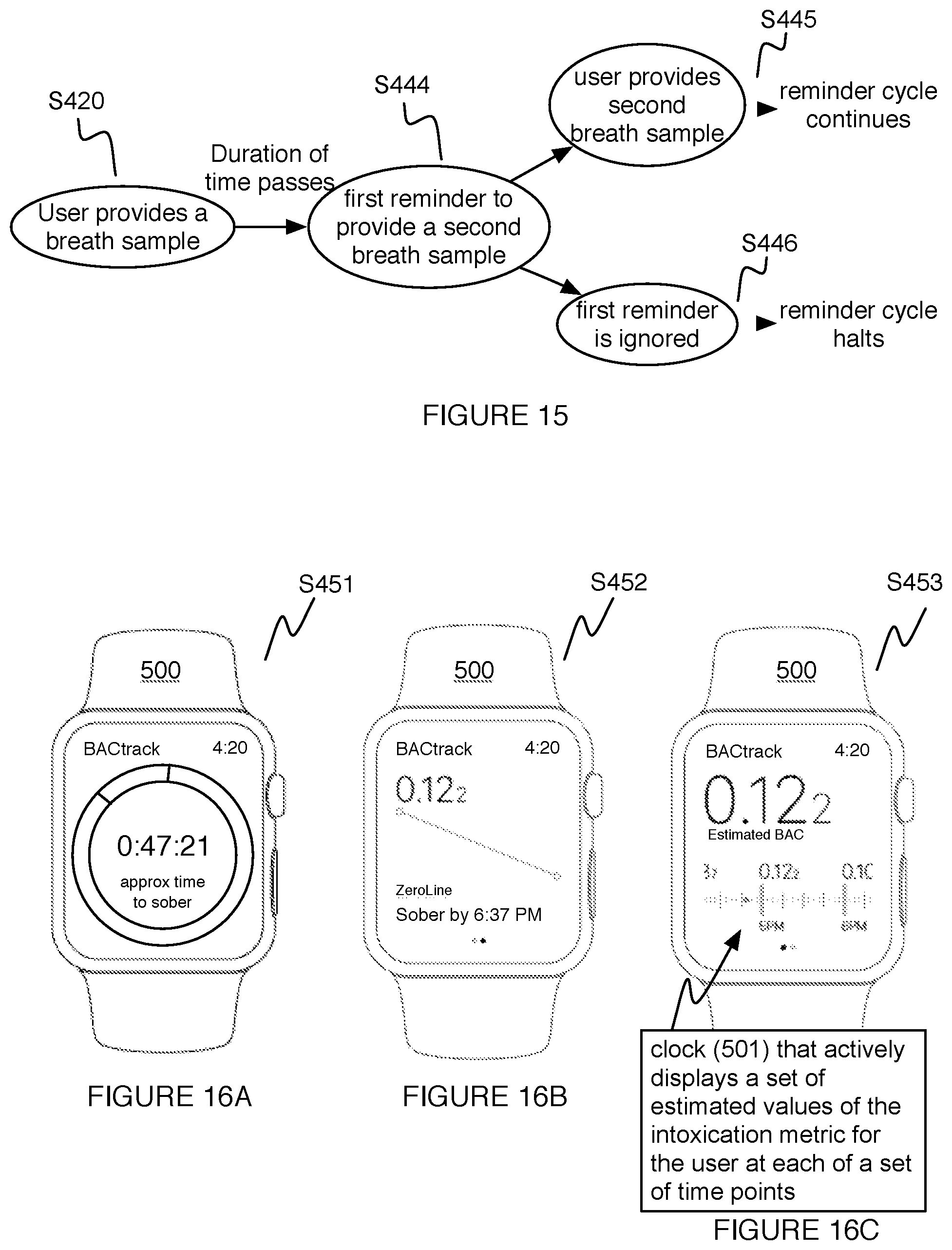 Patent US12318216 Figure 17 – Method and system for monitoring intoxication