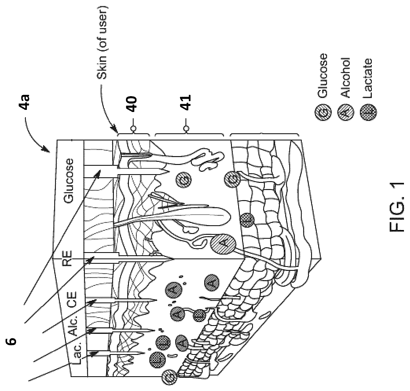 Patent US12318224 Figure 1 – Wearable biosensor device