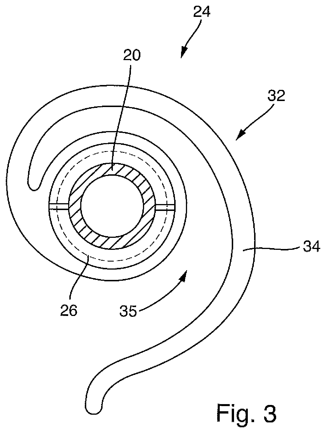 Patent US12318230 Figure 2 – Instrument with holding device