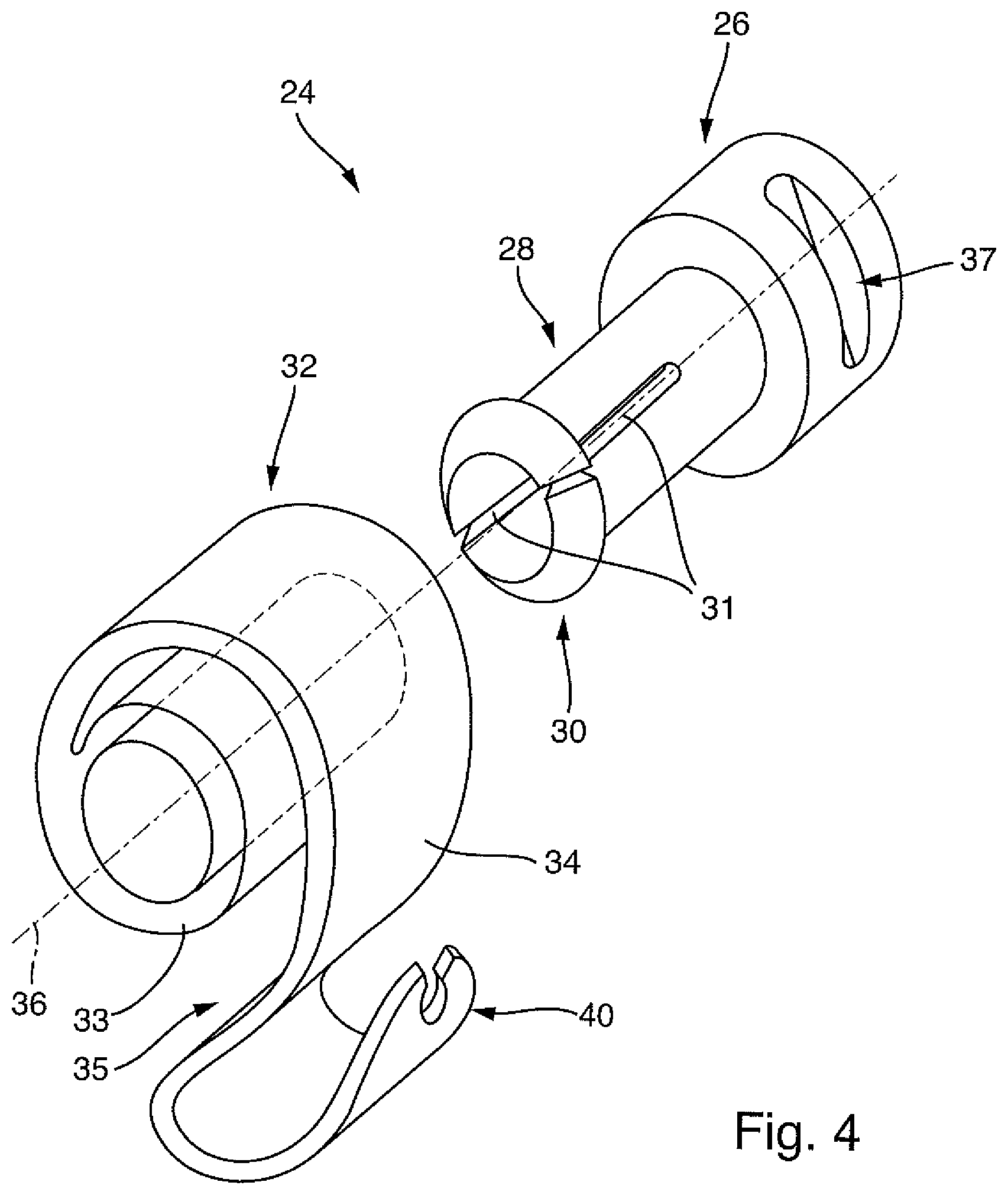 Patent US12318230 Figure 3 – Instrument with holding device