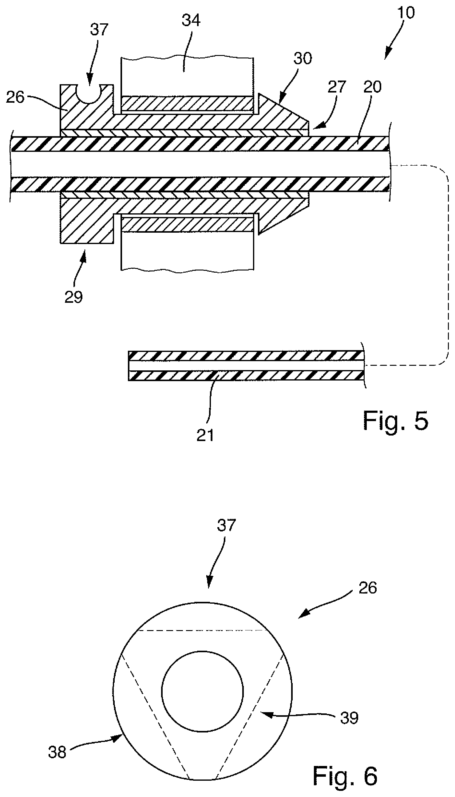 Patent US12318230 Figure 4 – Instrument with holding device