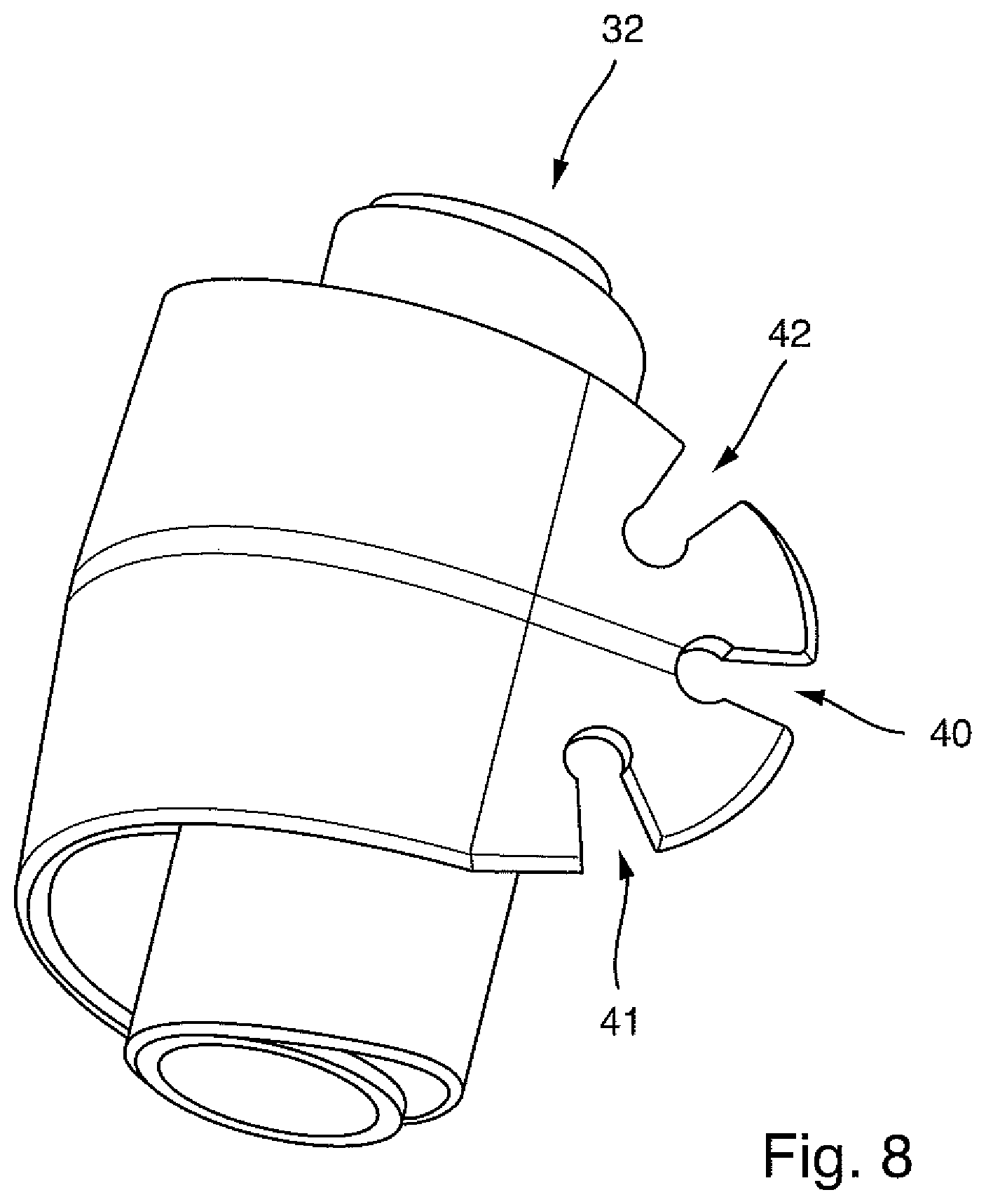 Patent US12318230 Figure 6 – Instrument with holding device