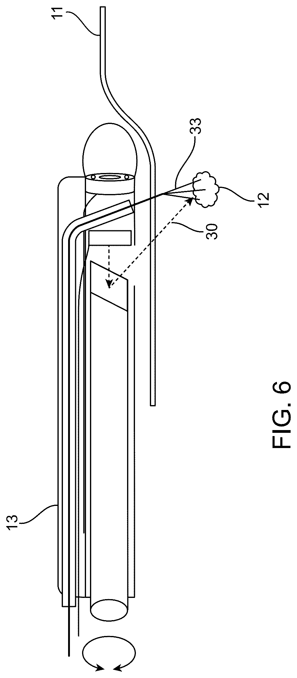 Patent US12318252 Figure 6 – Combined ultrasonic and direct visual hysteroscope
