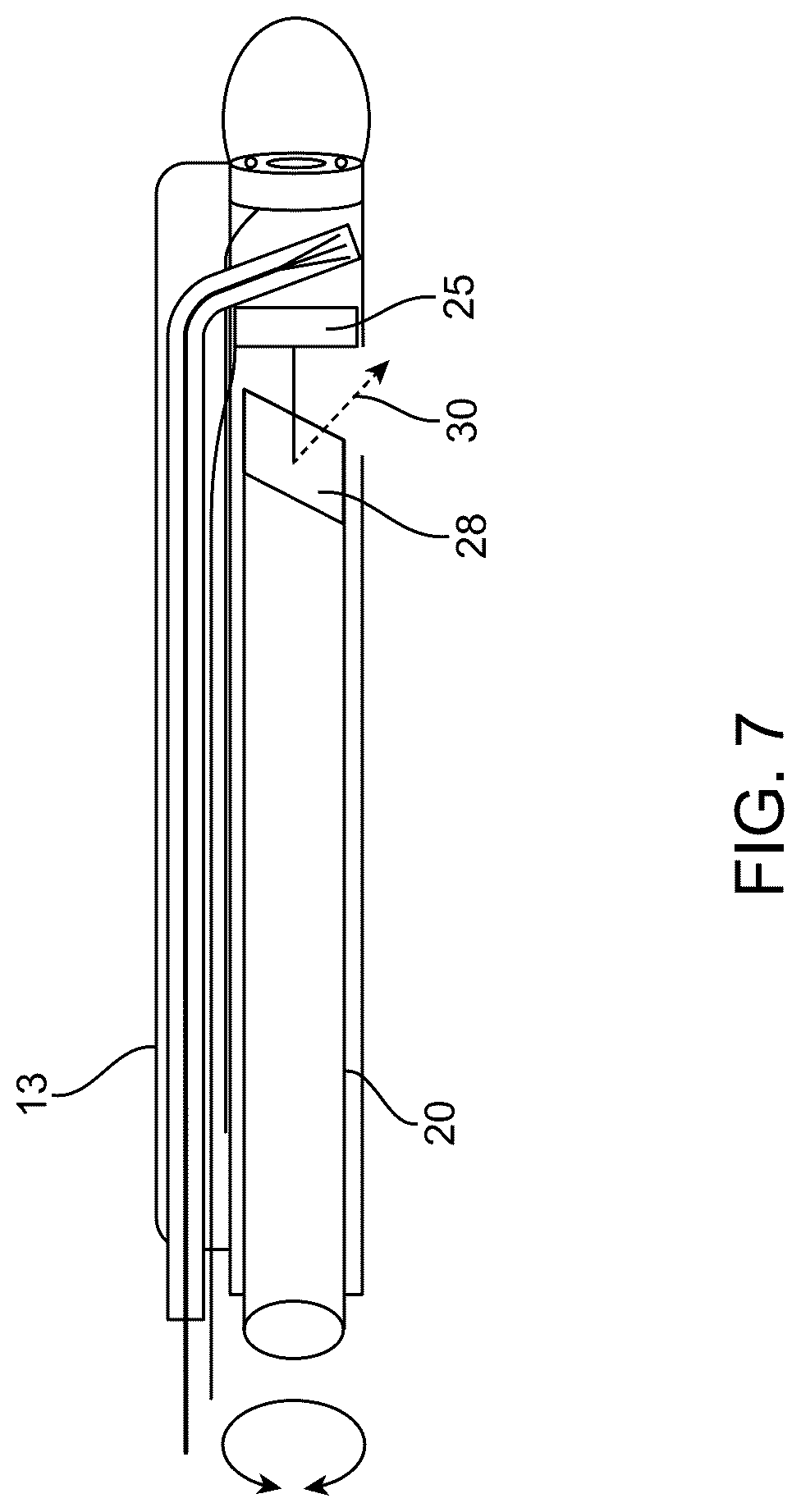 Patent US12318252 Figure 7 – Combined ultrasonic and direct visual hysteroscope