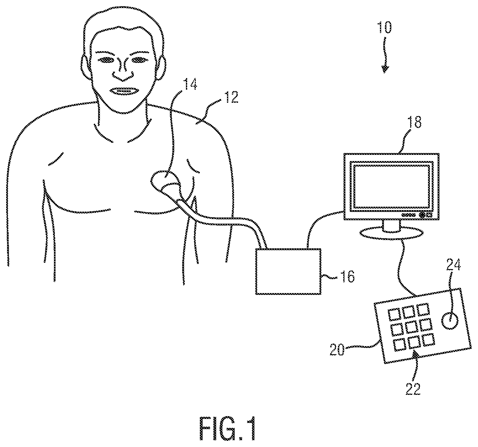 Patent US12318256 Figure 1 – 3D ultrasound imaging system