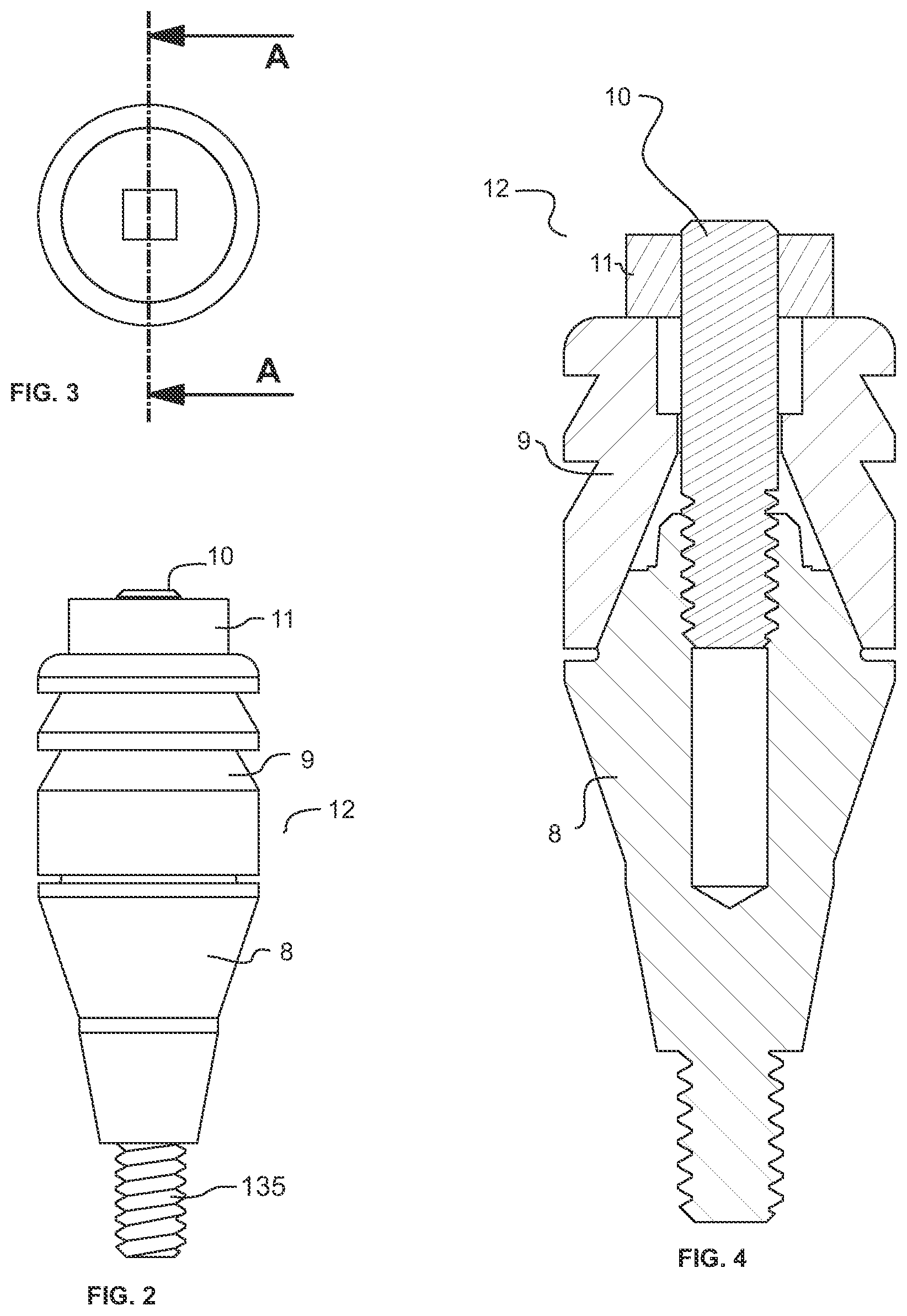Patent US12318265 Figure 2 – Screw-attached pick-up dental coping system and methods
