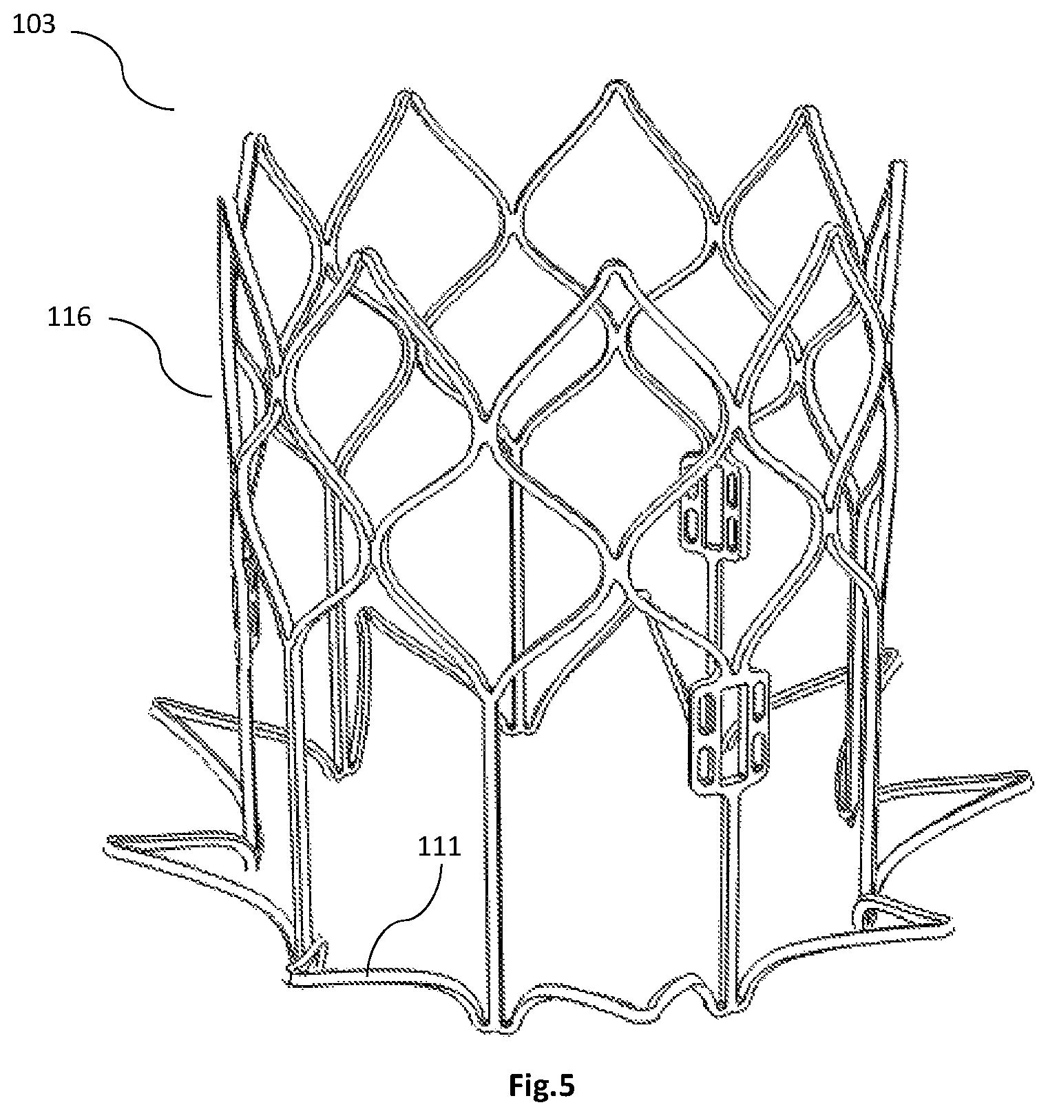 Patent US12318282 Figure 3 – Transapical implantable mitral valve device