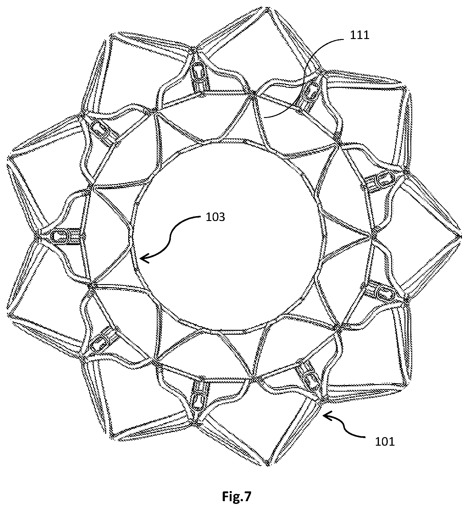 Patent US12318282 Figure 5 – Transapical implantable mitral valve device