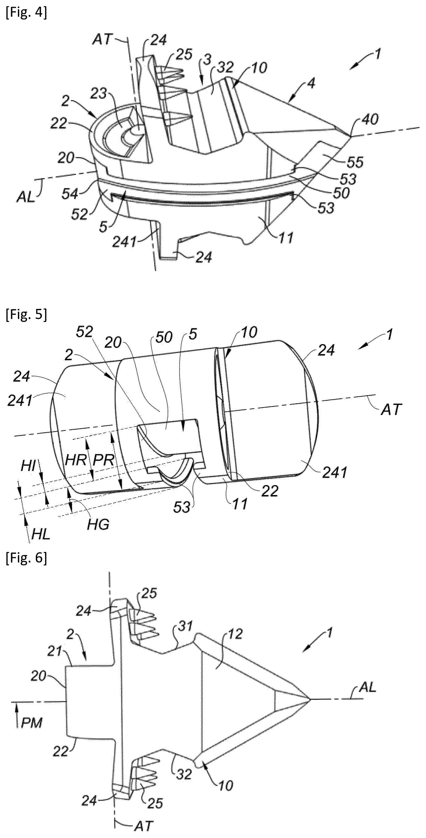 Patent US12318302 Figure 2 – Interspinous implant and associated implantation ancillary