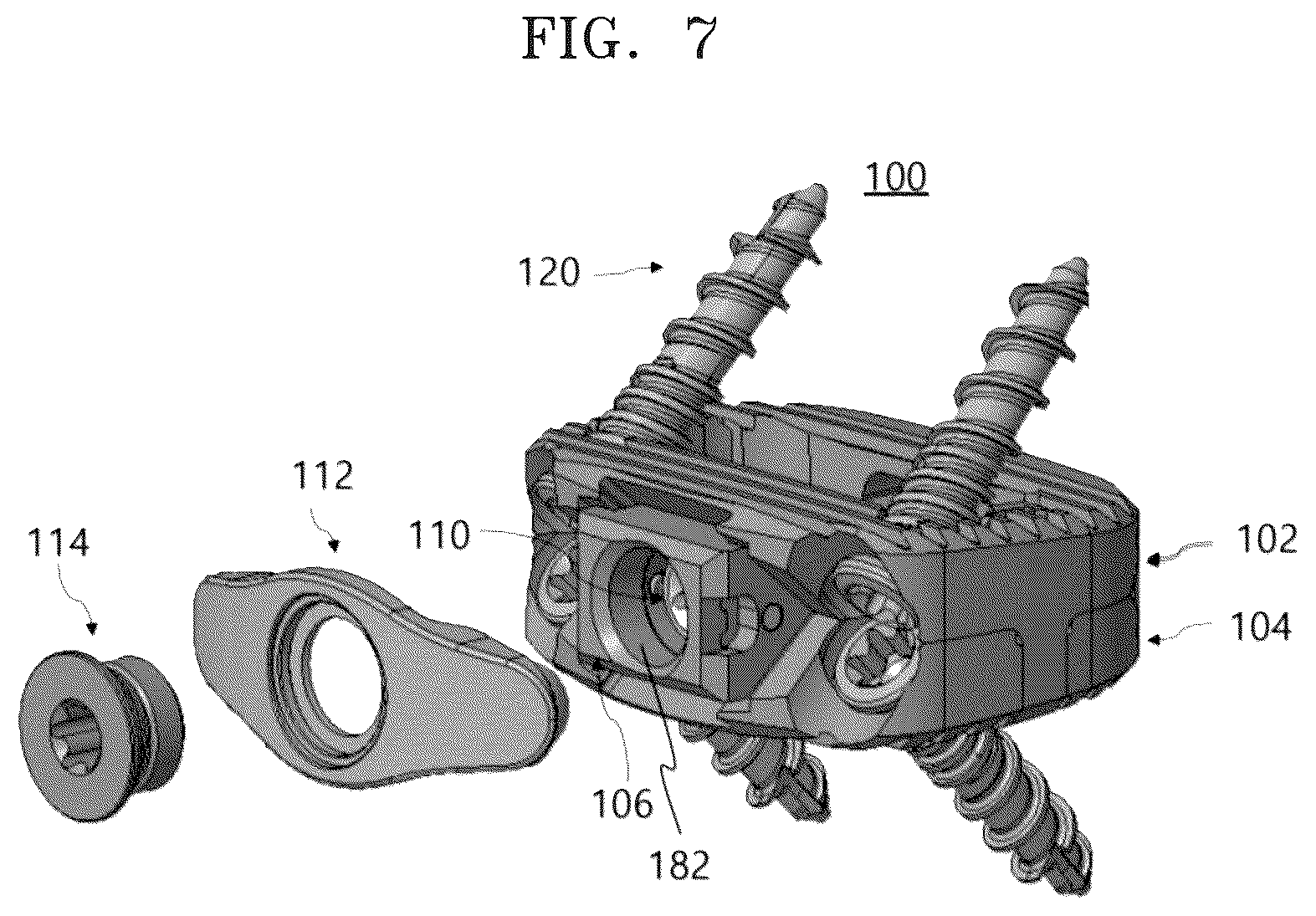 Patent US12318305 Figure 7 – Height-adjustable intervertebral fusion cage