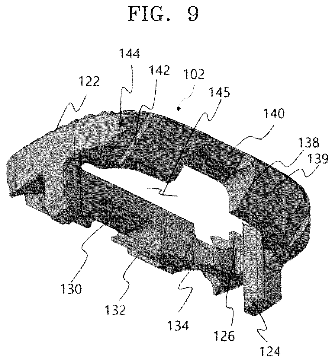 Patent US12318305 Figure 9 – Height-adjustable intervertebral fusion cage