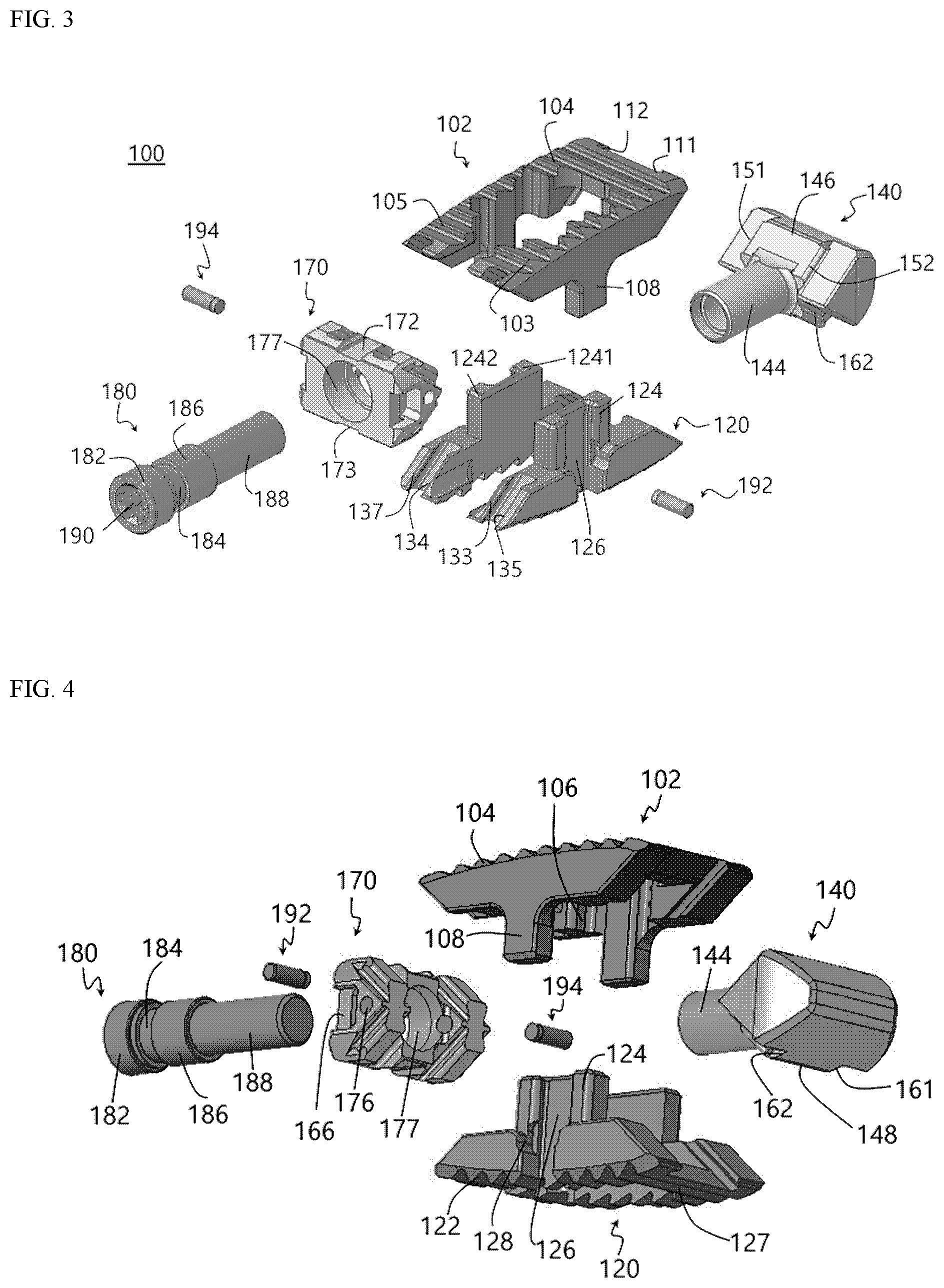 Patent US12318306 Figure 3 – Height-adjustable spinal fusion cage