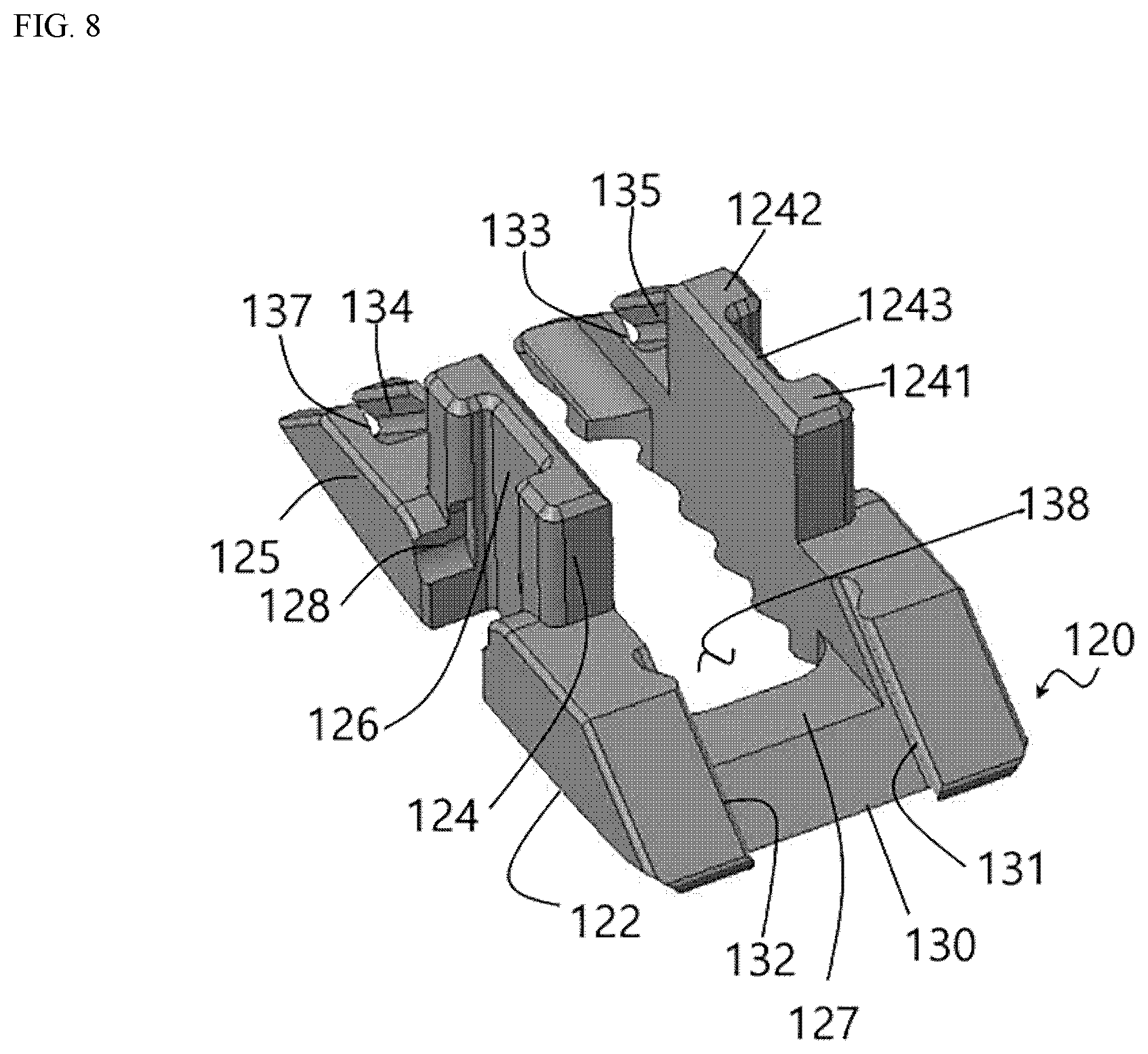 Patent US12318306 Figure 6 – Height-adjustable spinal fusion cage