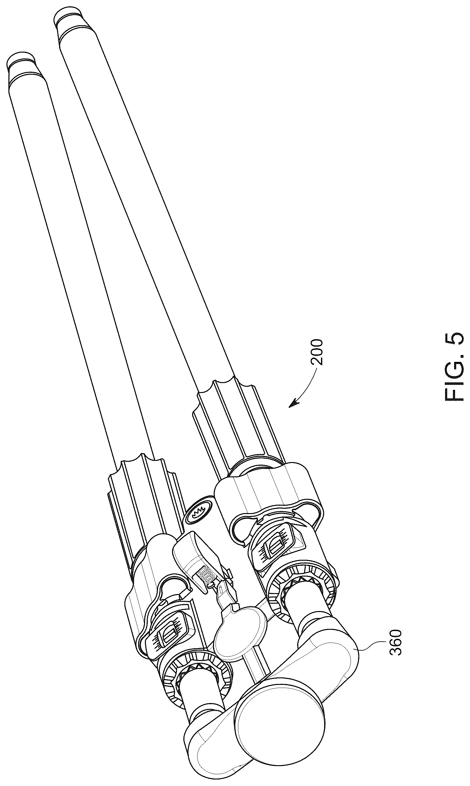 Patent US12318312 Figure 5 – Surgical instrument for operating spinal implant system with dual axis adjustability and method of operating same