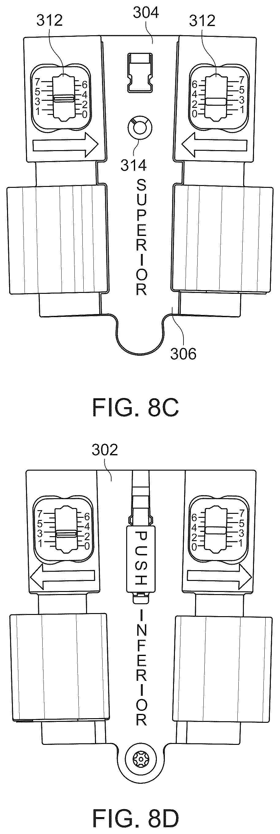 Patent US12318312 Figure 8 – Surgical instrument for operating spinal implant system with dual axis adjustability and method of operating same