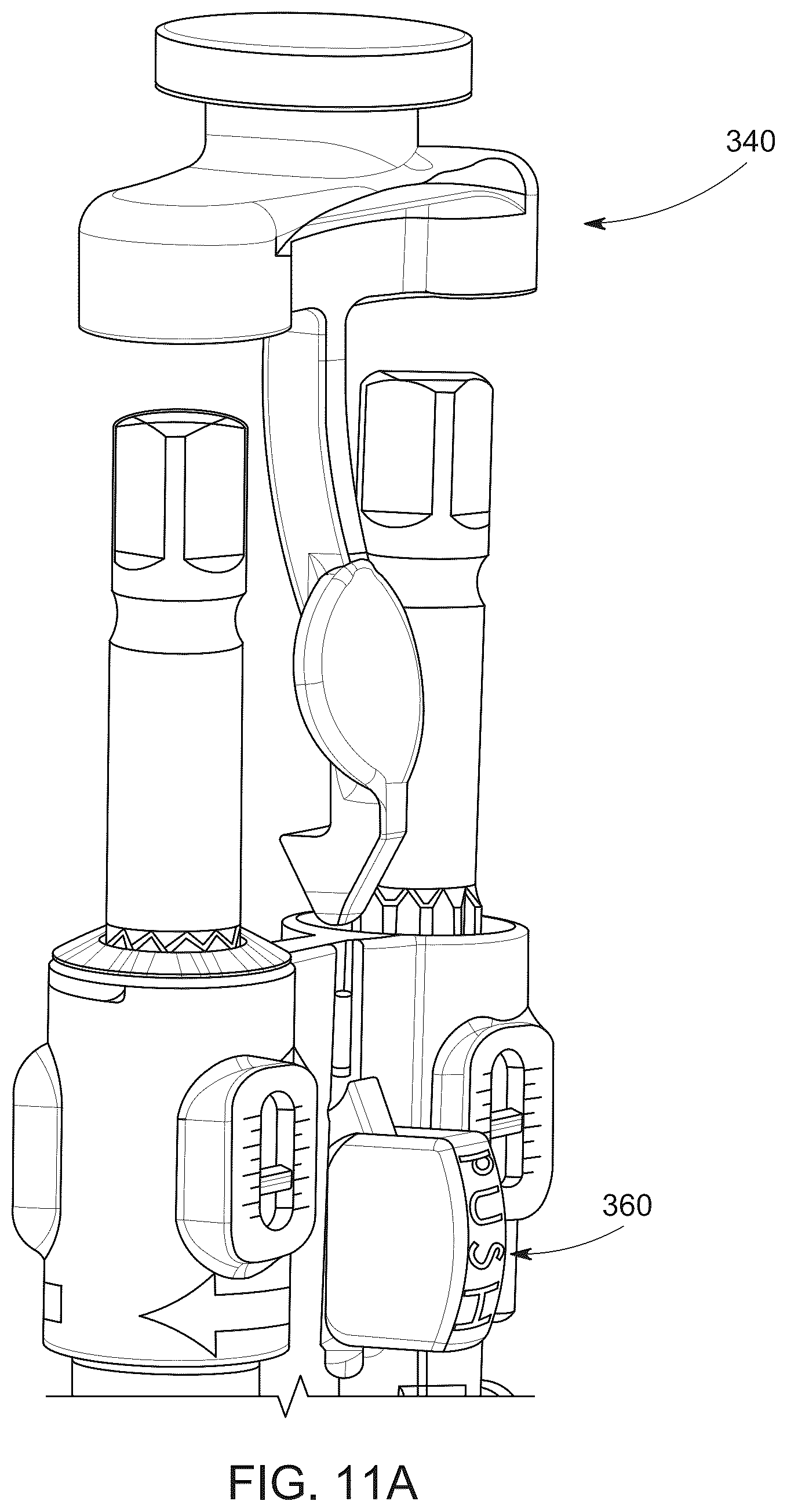 Patent US12318312 Figure 13 – Surgical instrument for operating spinal implant system with dual axis adjustability and method of operating same