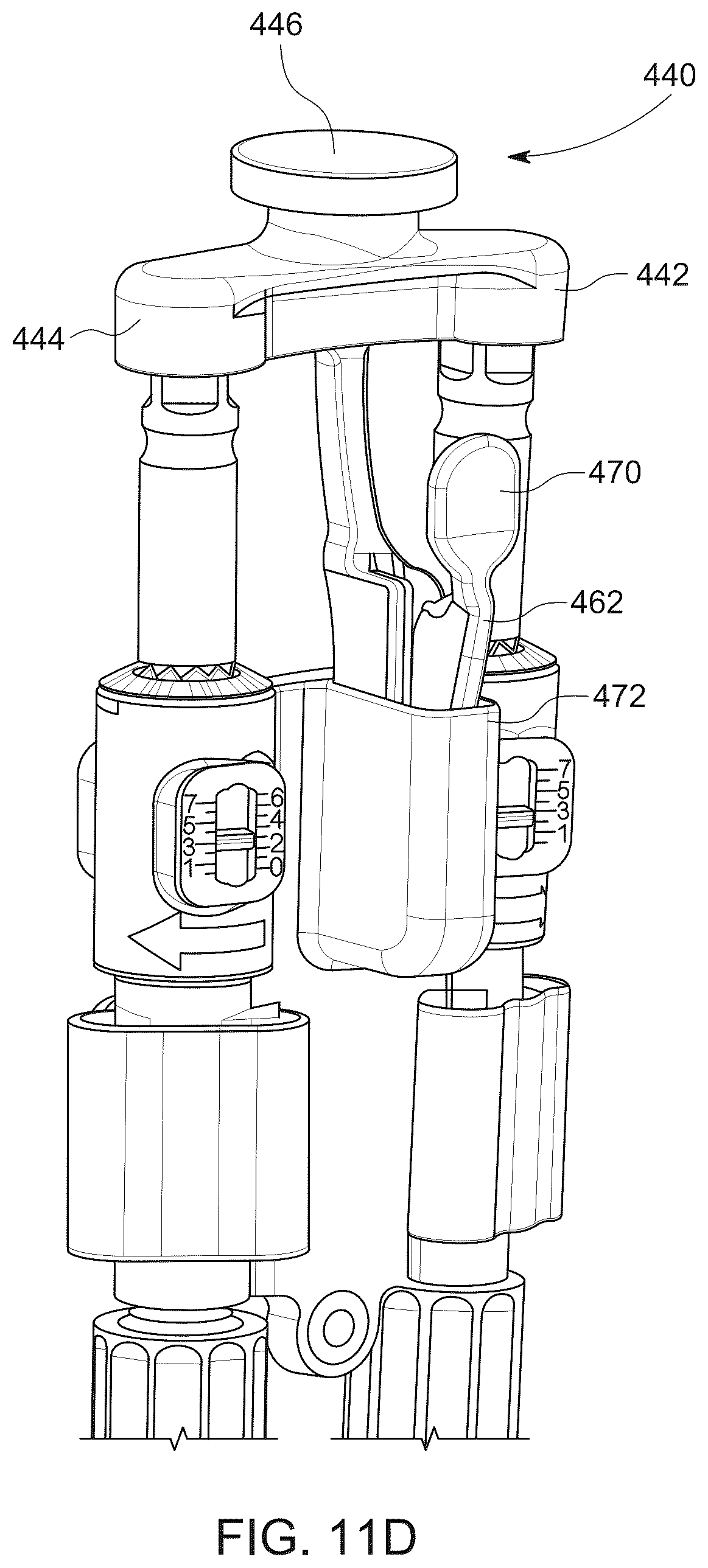 Patent US12318312 Figure 15 – Surgical instrument for operating spinal implant system with dual axis adjustability and method of operating same