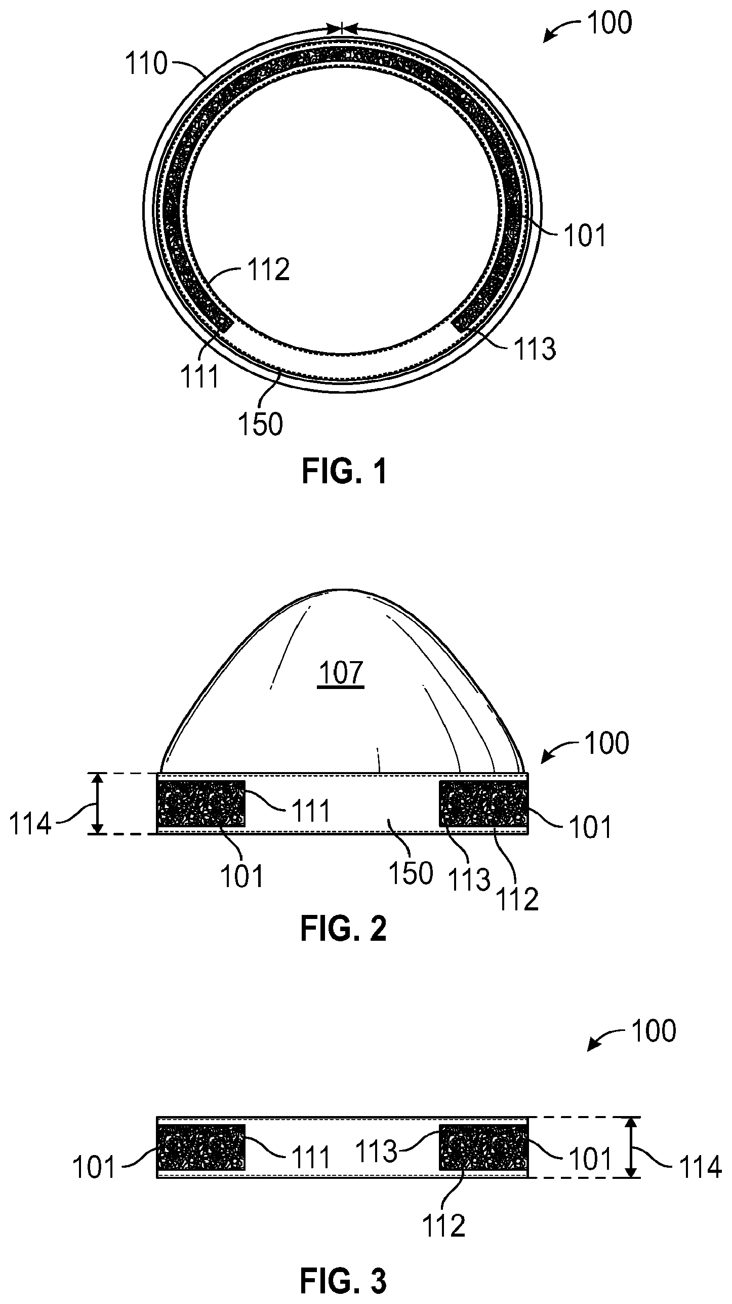 Patent US12318319 Figure 1 – Compression band for mittens and ears